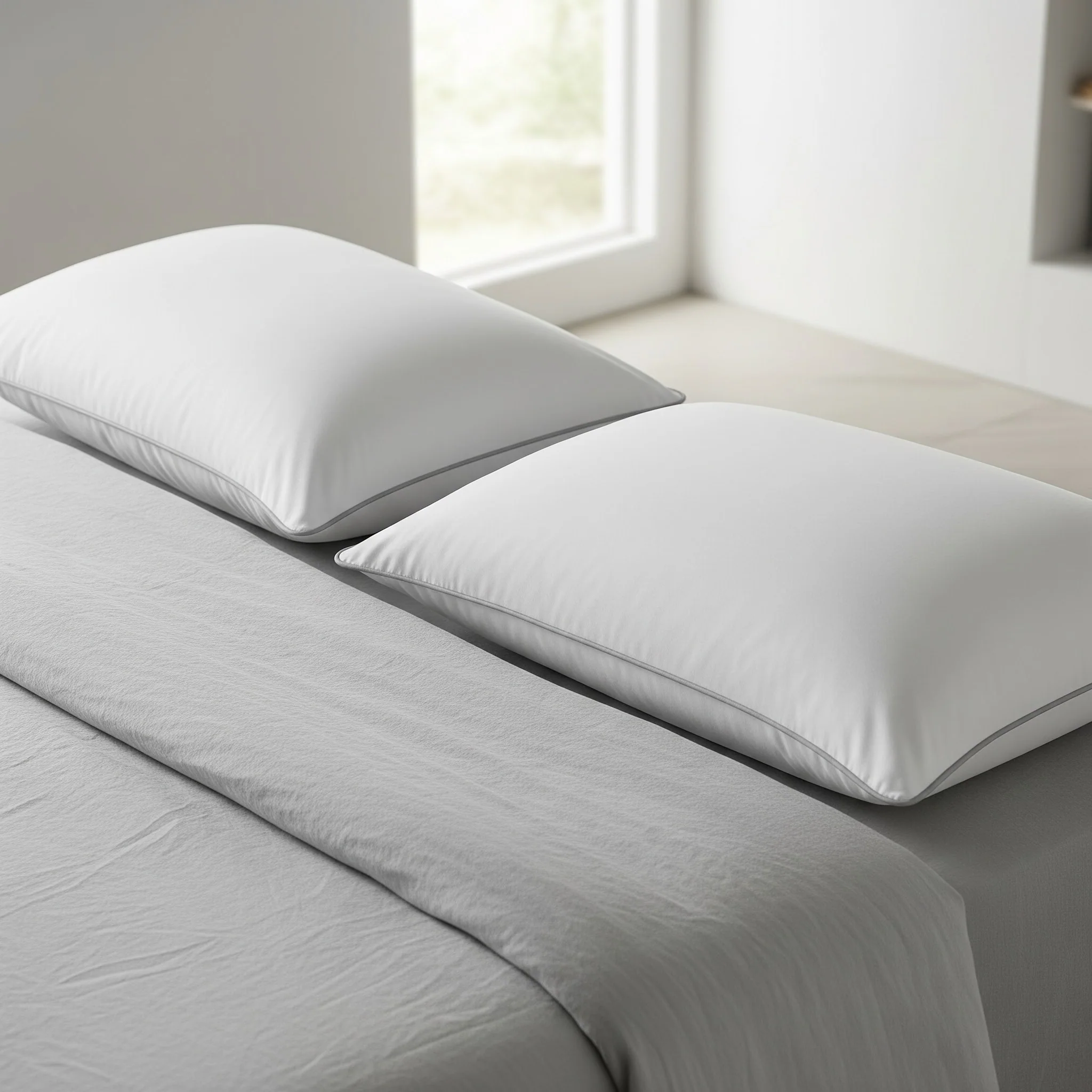 Cotton House 2 Pack 300 Thread Count Cotton Standard Pillow - Image 2