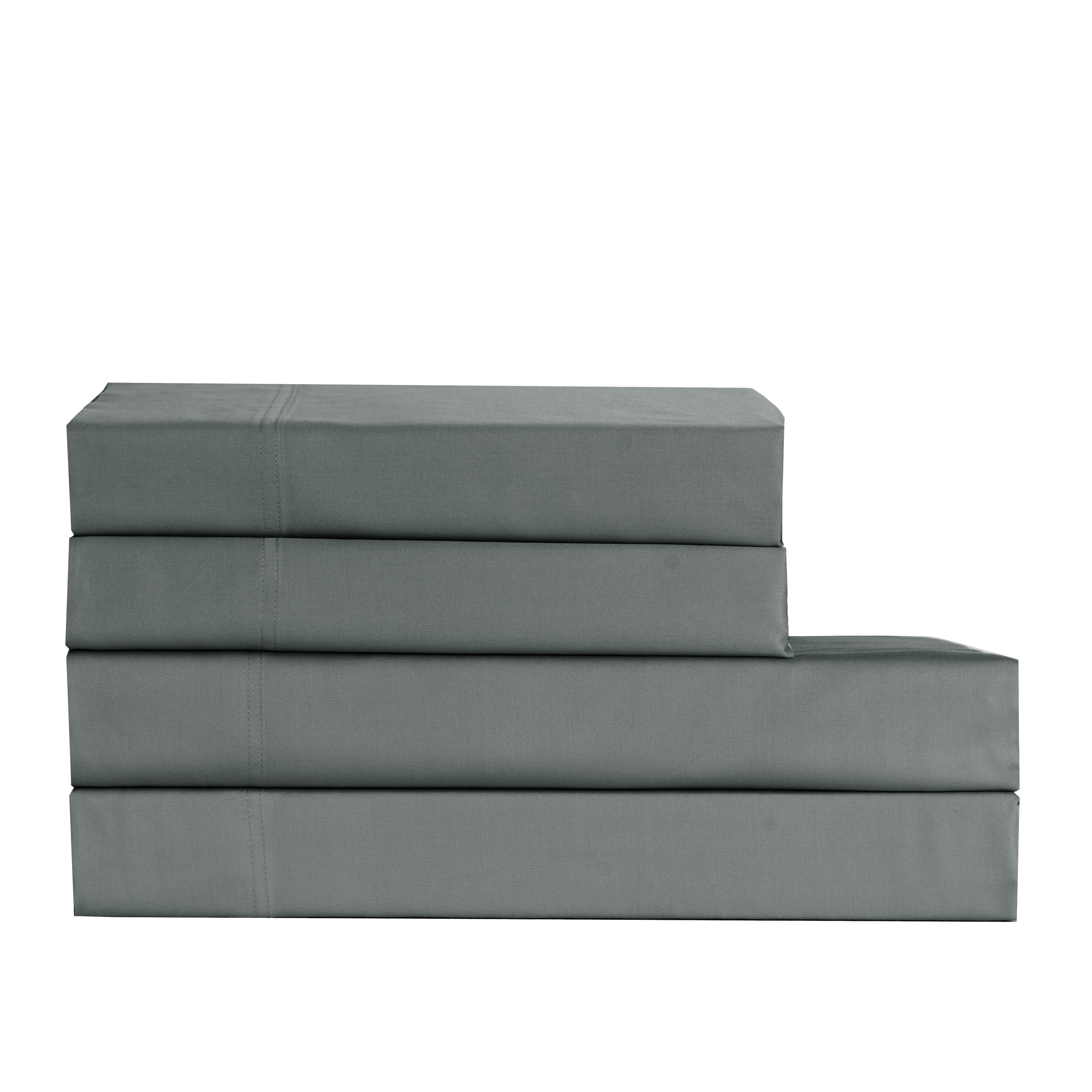 Cotton House King Bamboo Sheet Set - Charcoal, Grey - Image 2