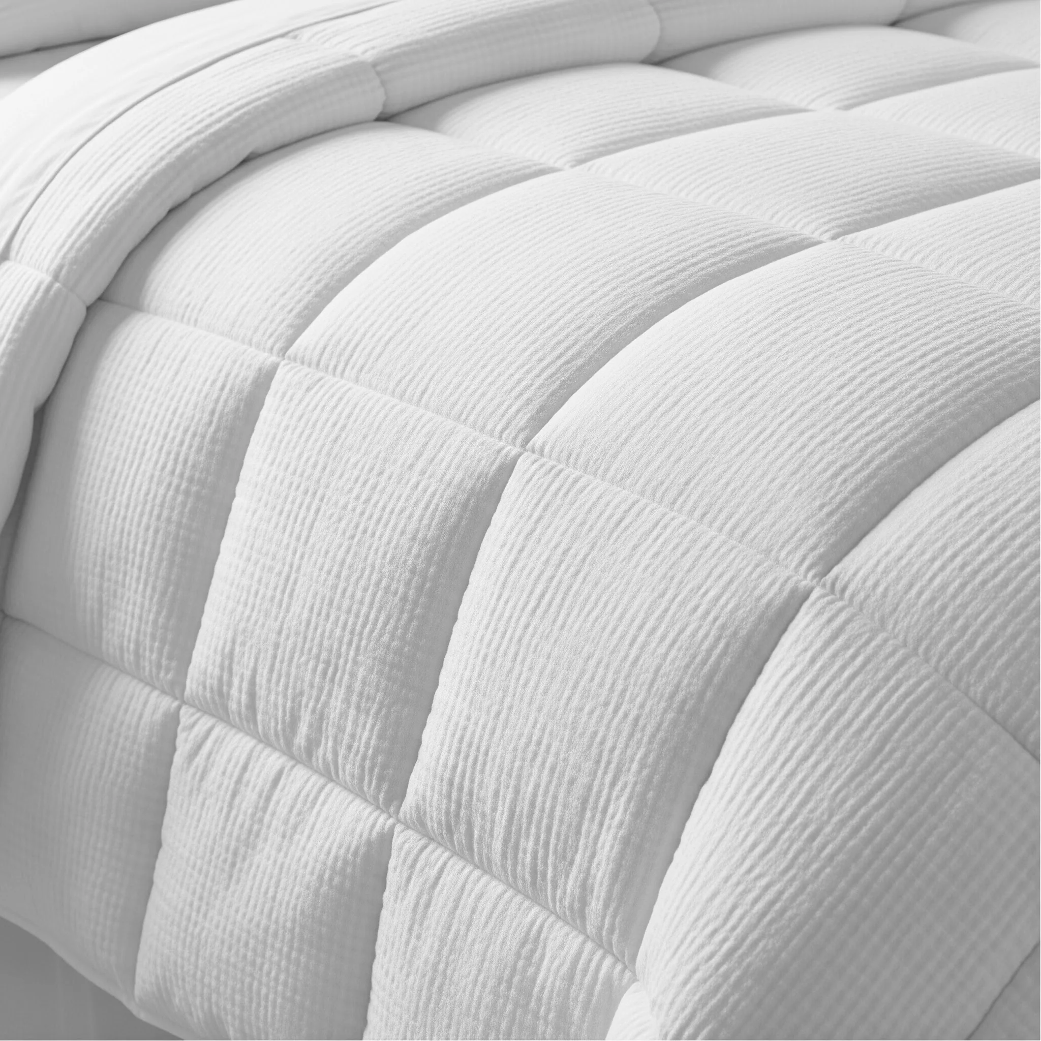 Cotton House Seersucker Twin Duvet - White - Image 3