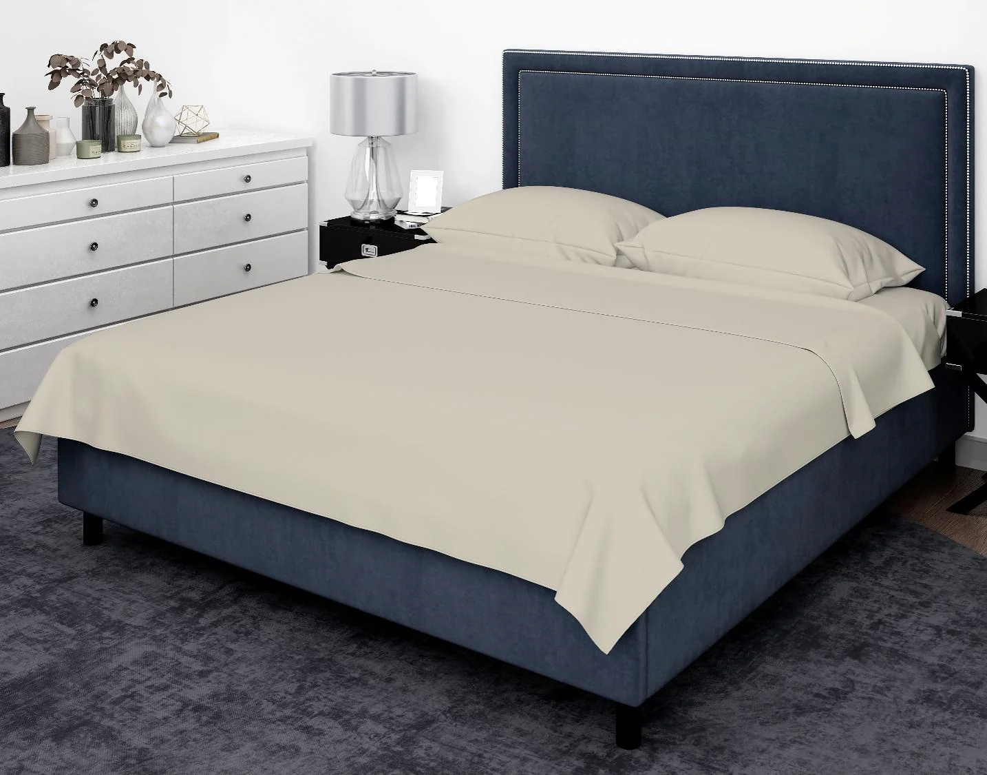 Cotton House Twin Bamboo Sheet Set - Summersand, Beige