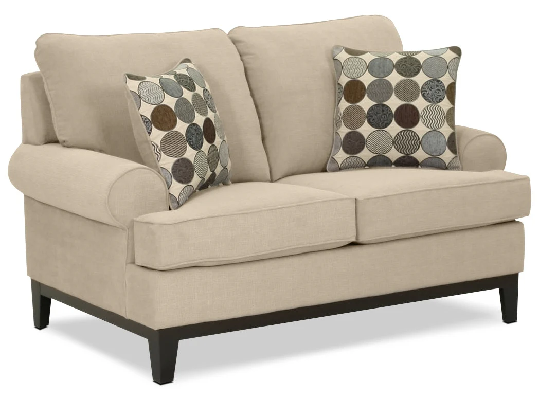Crizia Sofa and Loveseat Set - Mocha - Image 3