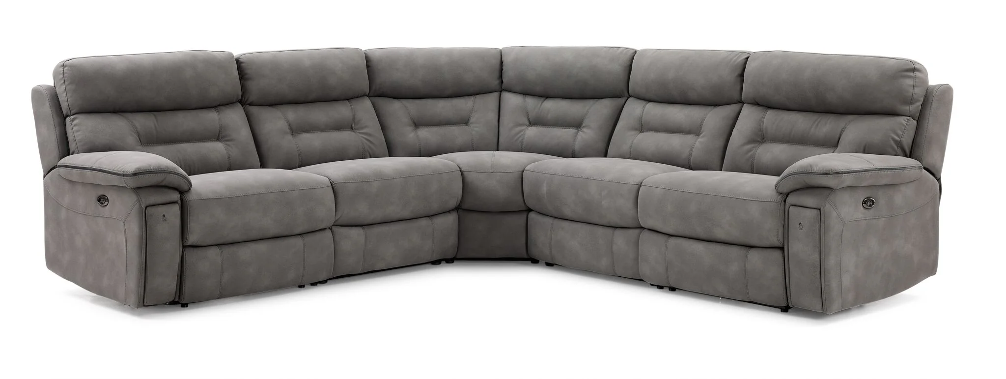 Dawson 5-Piece Power Reclining Sectional - Graphite