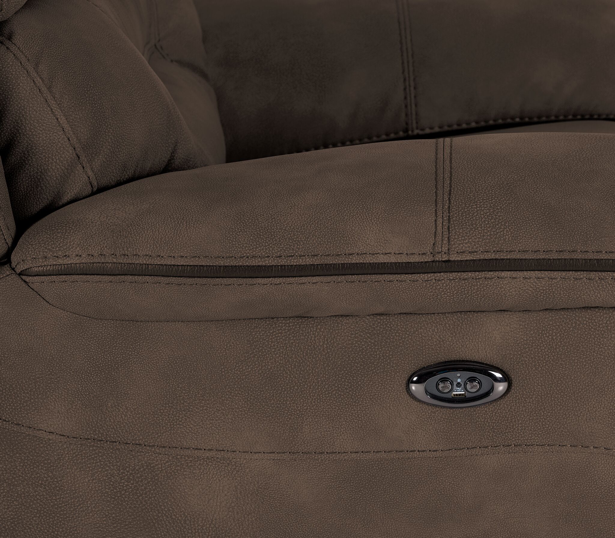 Dawson Power Reclining Loveseat - Brown - Image 6