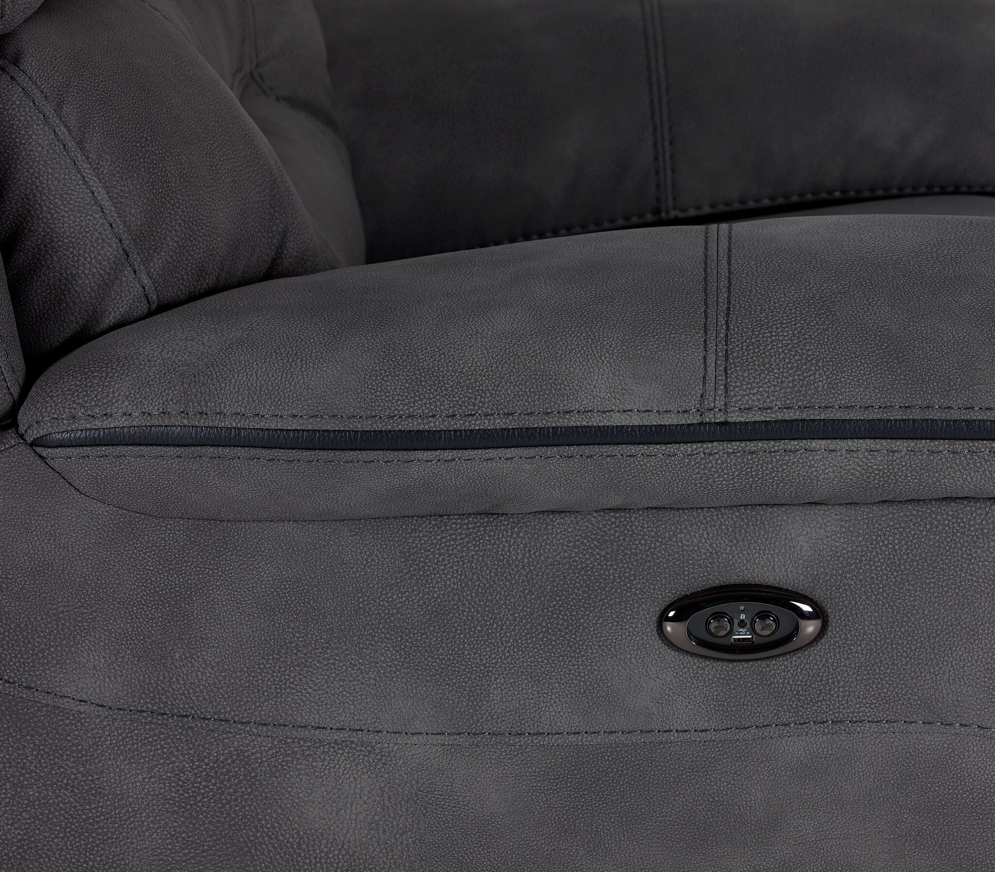 Dawson Power Reclining Loveseat - Graphite - Image 6
