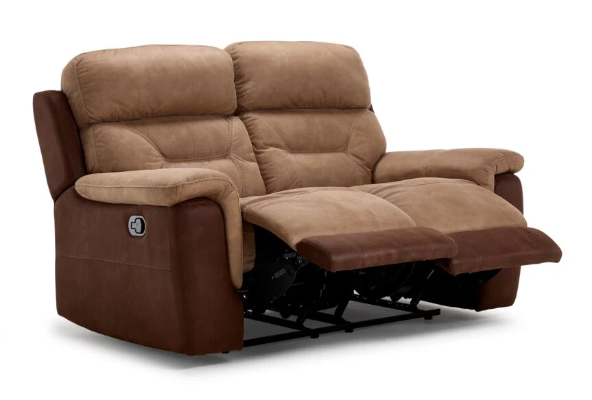 Doley Reclining Loveseat - Two-tone Brown - Image 2
