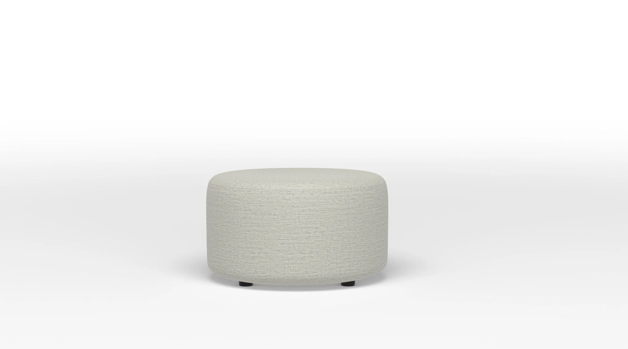 Duffield Round Ottoman - Patina Light Grey
