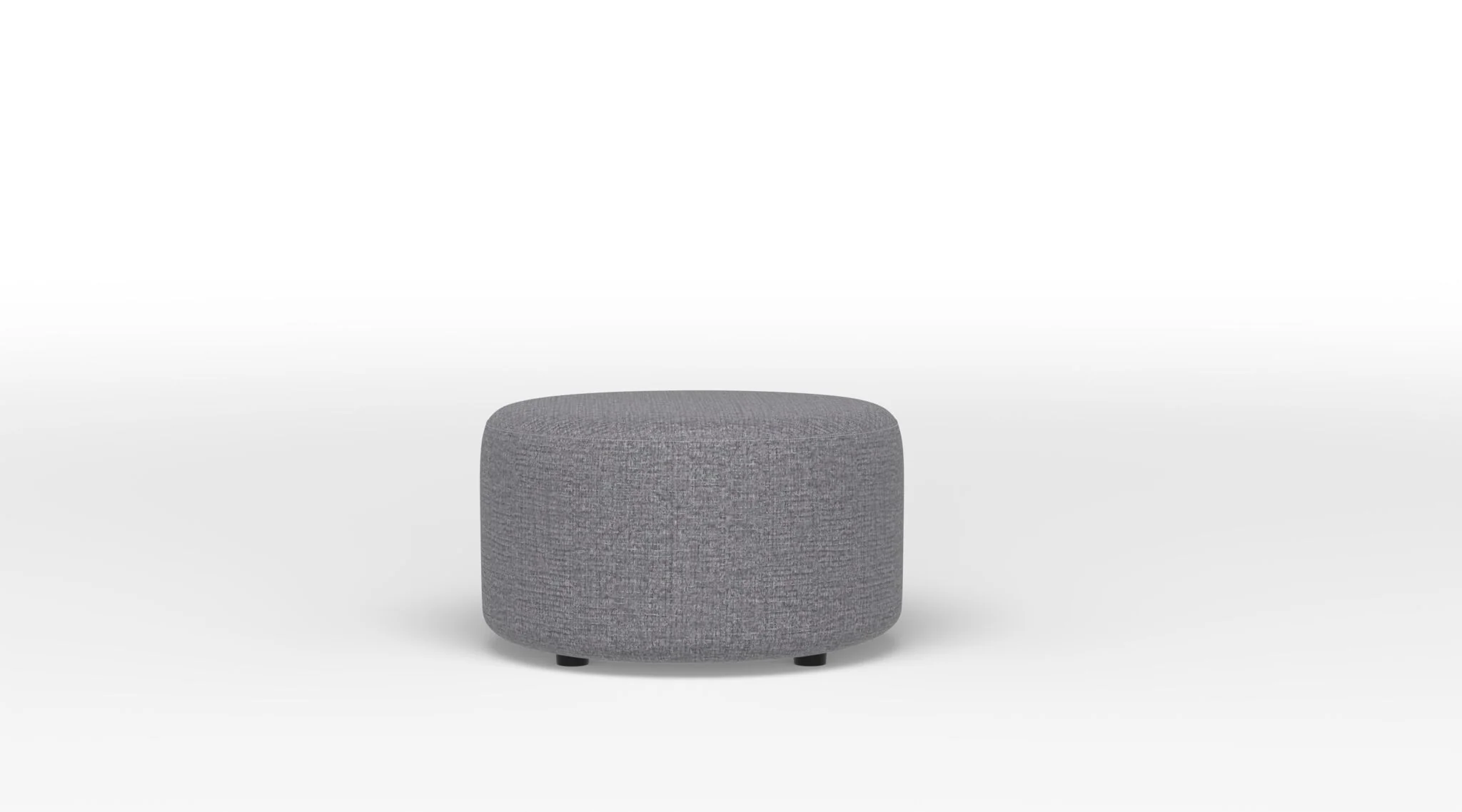 Duffield Round Ottoman - Safari Grey