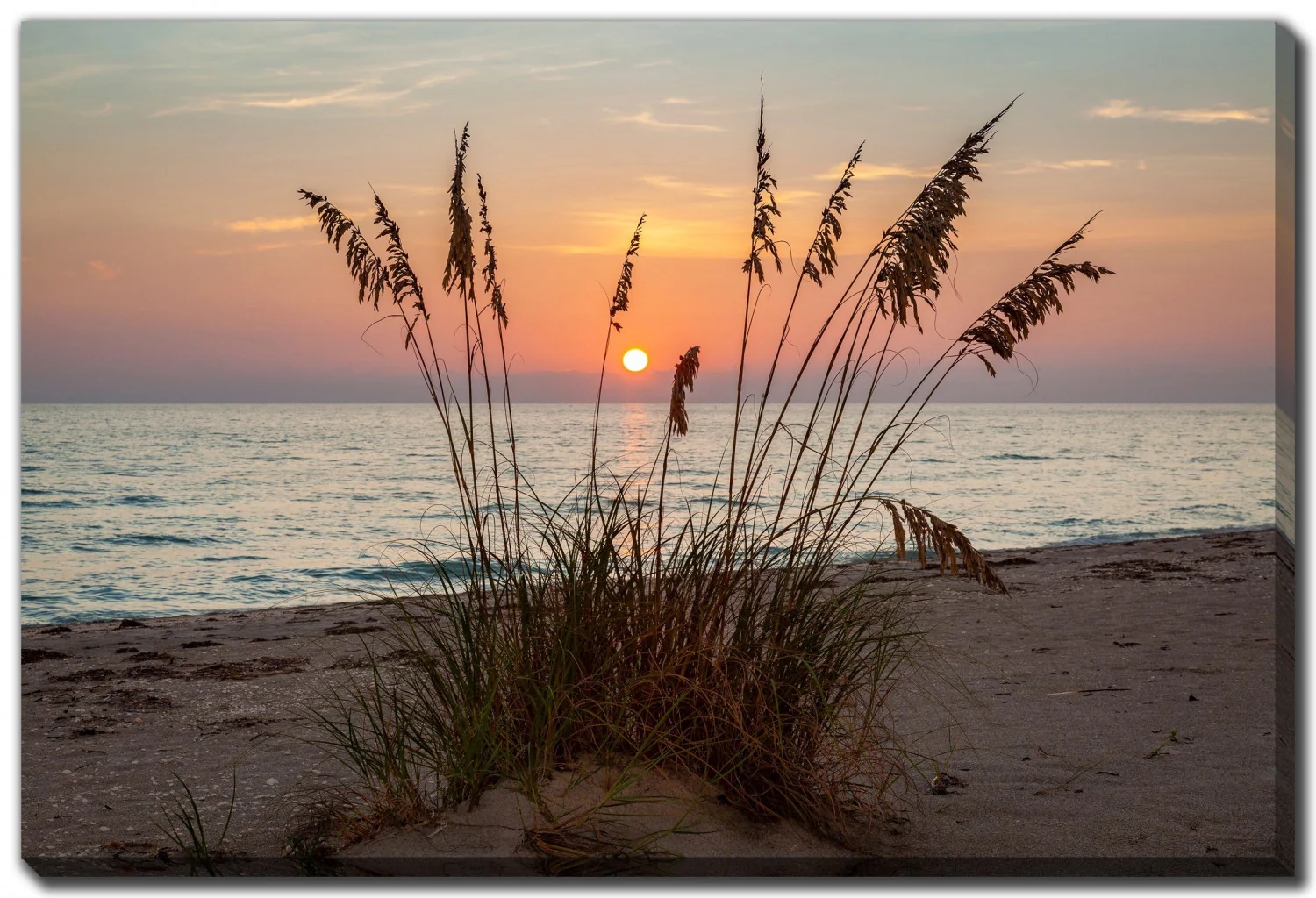 Dune Silhouette Wall Art - Orange/Brown - 30 X 45