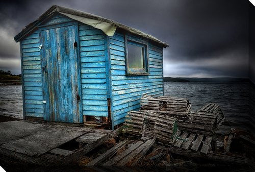 Echoes by the Shore Wall Art - Blue - 30 X 45