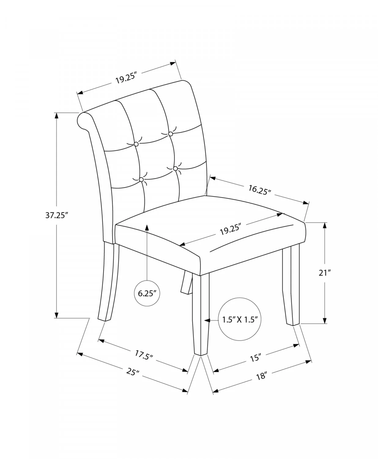 Edwin Dining Chair - Orange - Set Of Two - Image 3