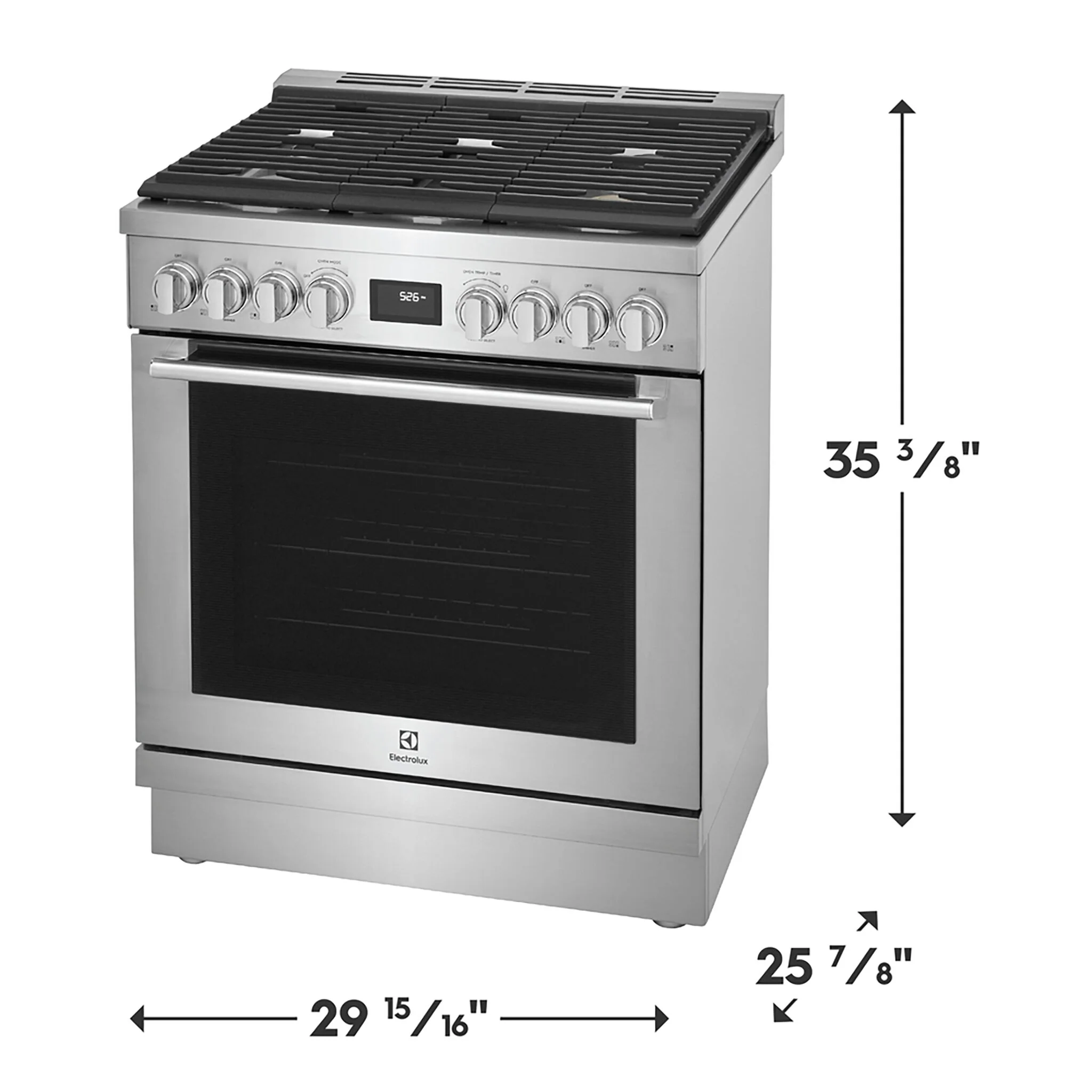 Electrolux Stainless Steel Freestanding Dual-Fuel Range (4.6 Cu. Ft.) - ECFD3068AS - Image 2