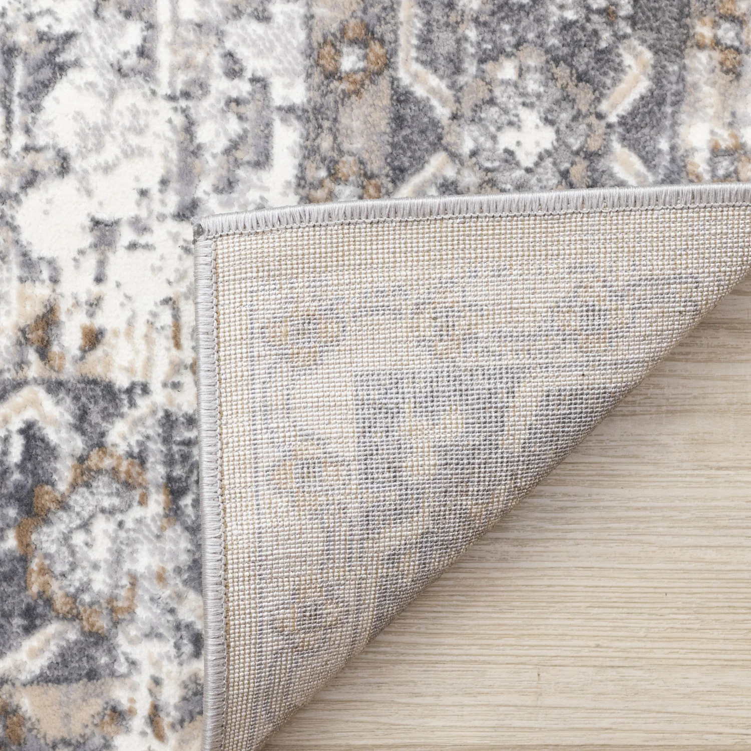 Elegant Traditional Area Rug - 5' X 8' - Grey/Brown - Image 11