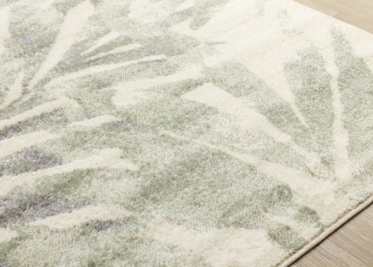 Elise Contemporary Botanical Area Rug - 5' X 8' - Cream/Green - Image 4