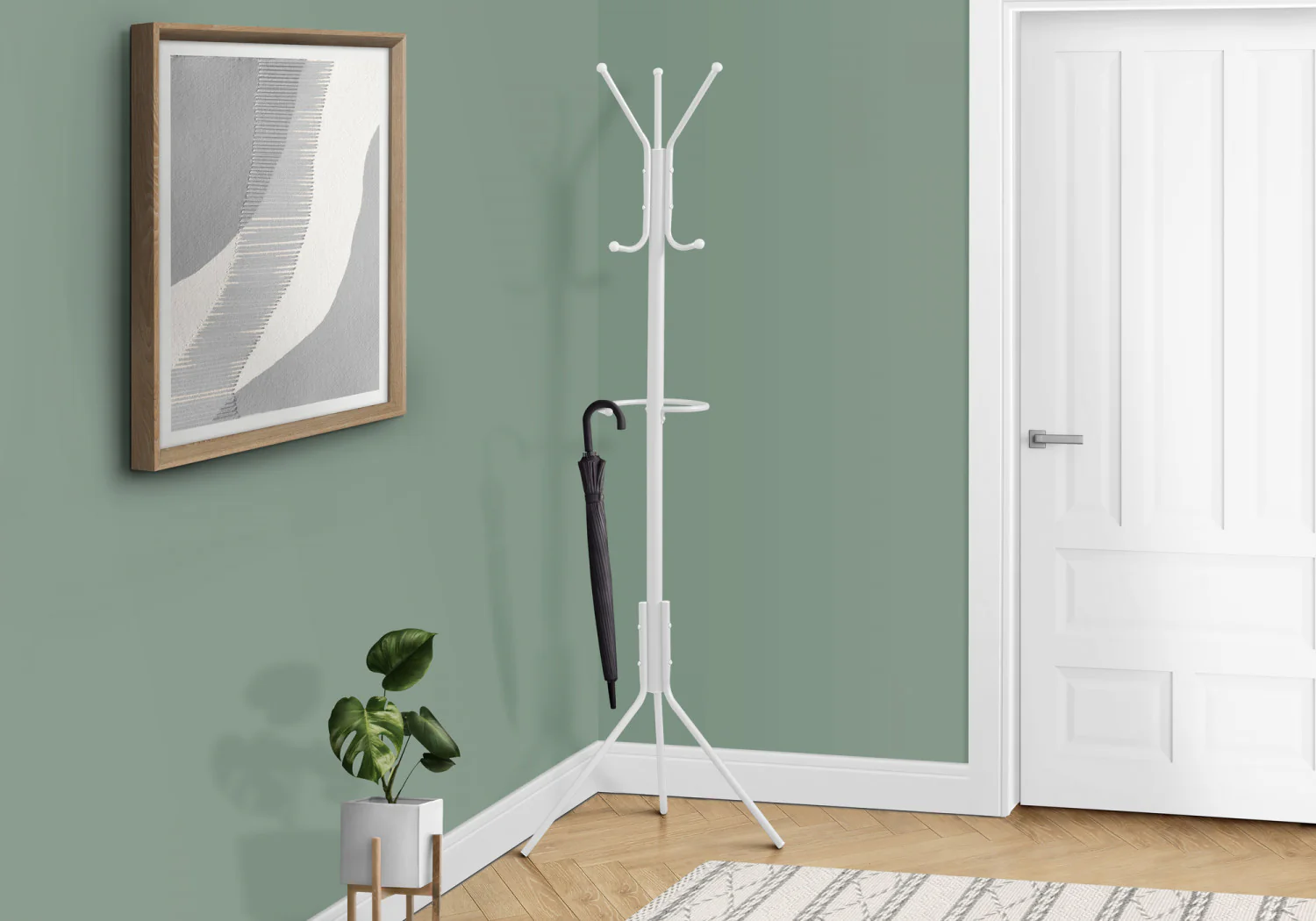Elix Coat Rack - White - Image 2