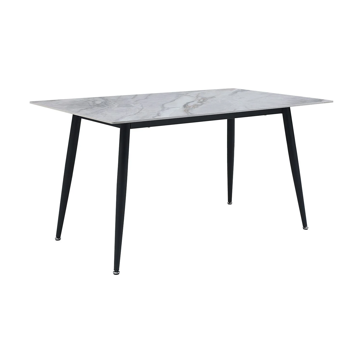 Emberly 5-Piece Sintered Dining Set - Beige, Black - Image 4