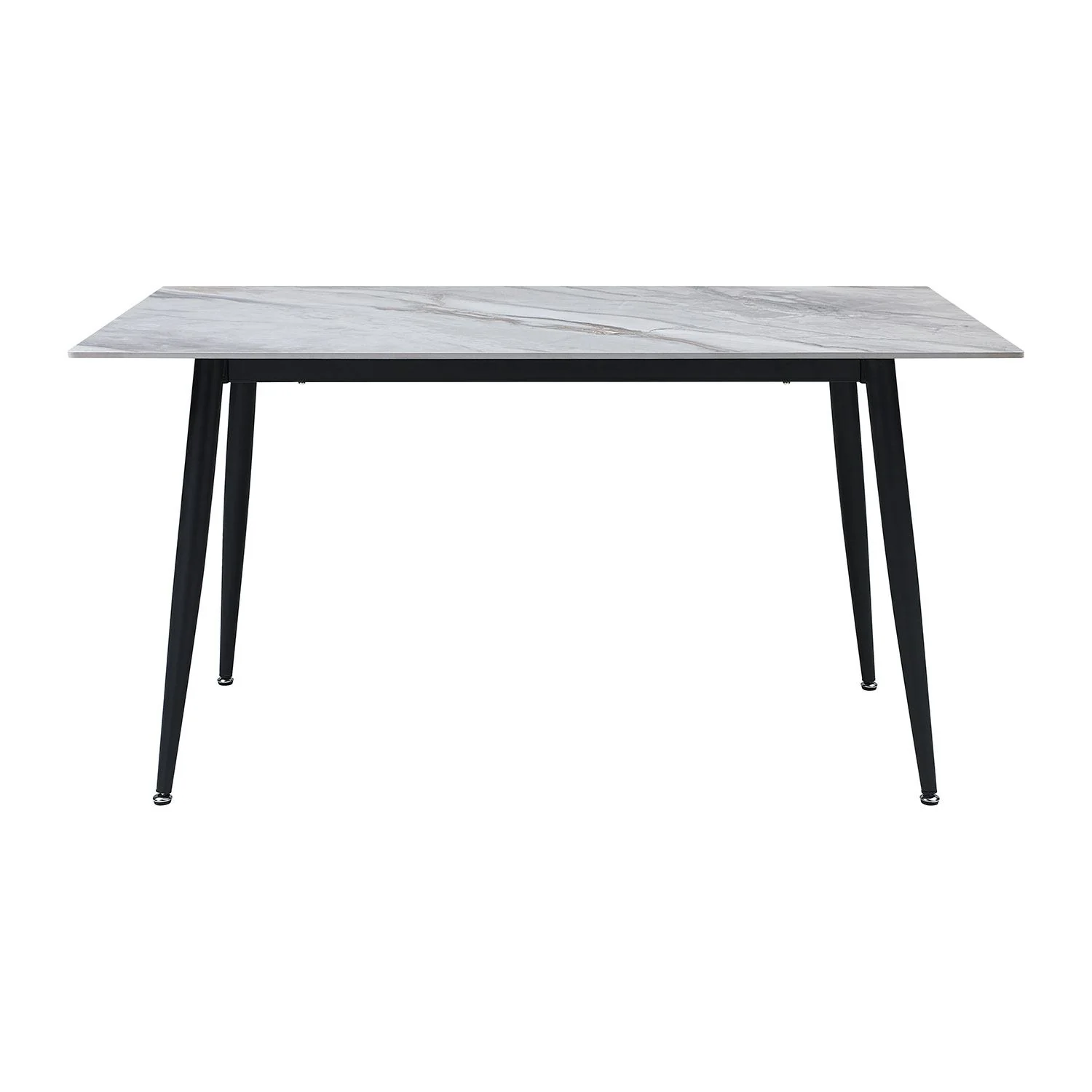 Emberly 7-Piece Sintered Dining Set - Grey, Black - Image 5