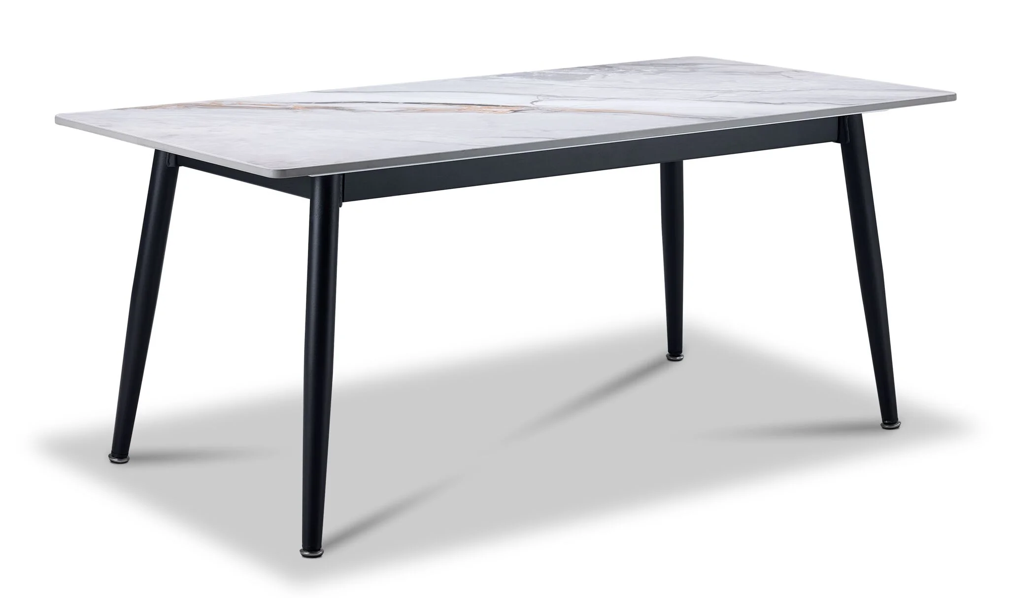 Emberly 44" Coffee Table - Black & Grey Sintered Stone