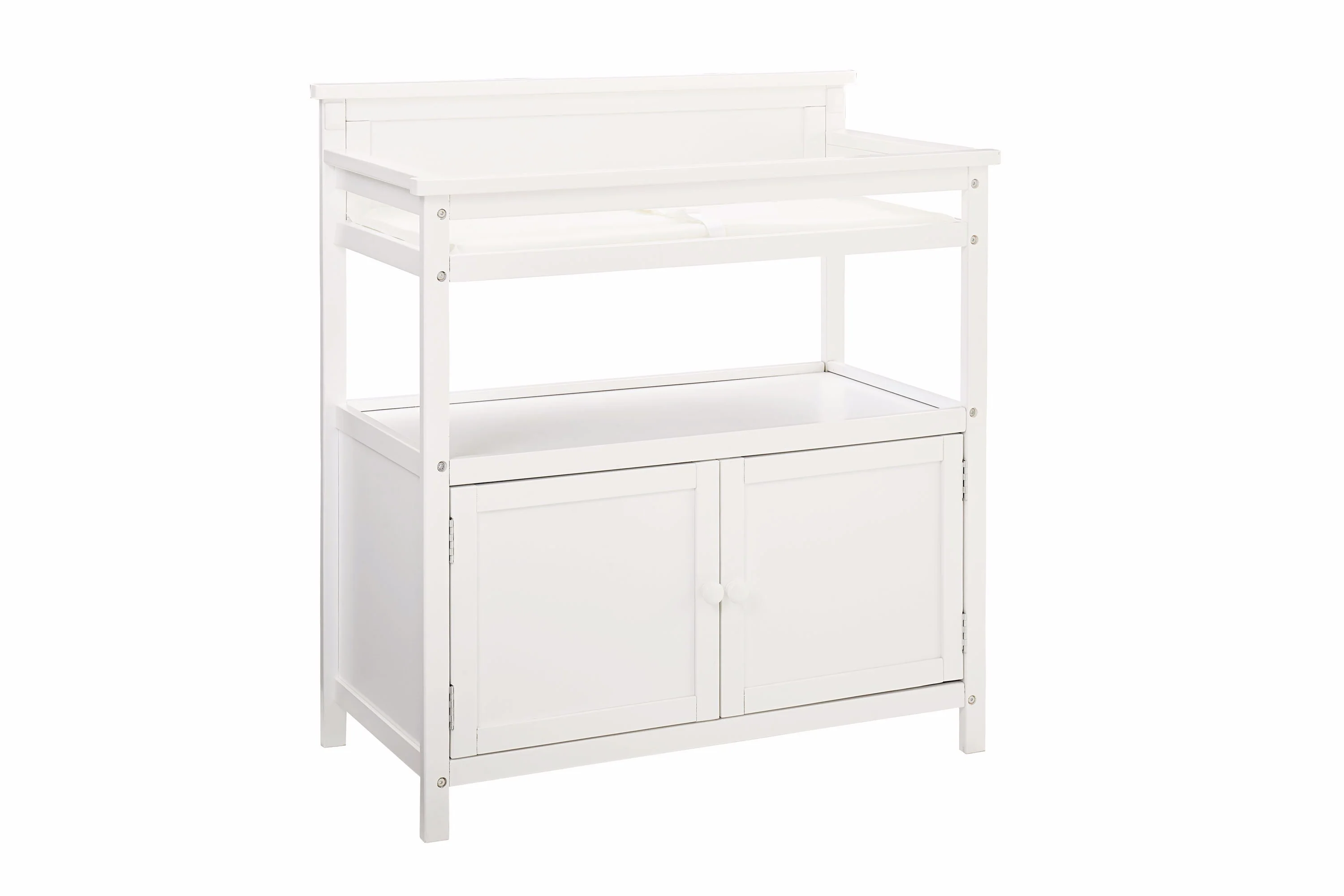Emery Changer with Door and Pad - White