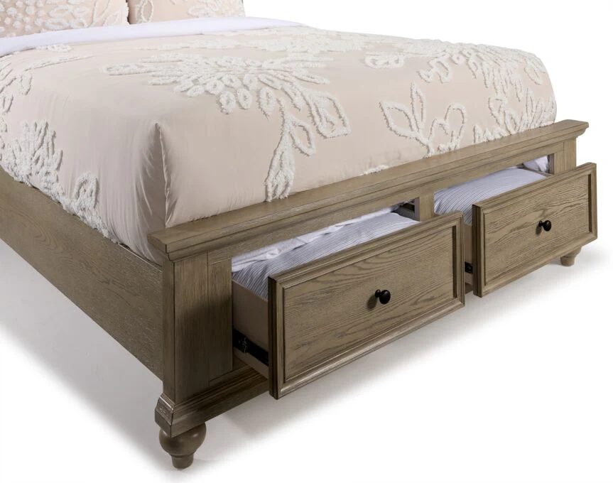 Emma 3-Piece Full Storage Bed - Oak - Image 5