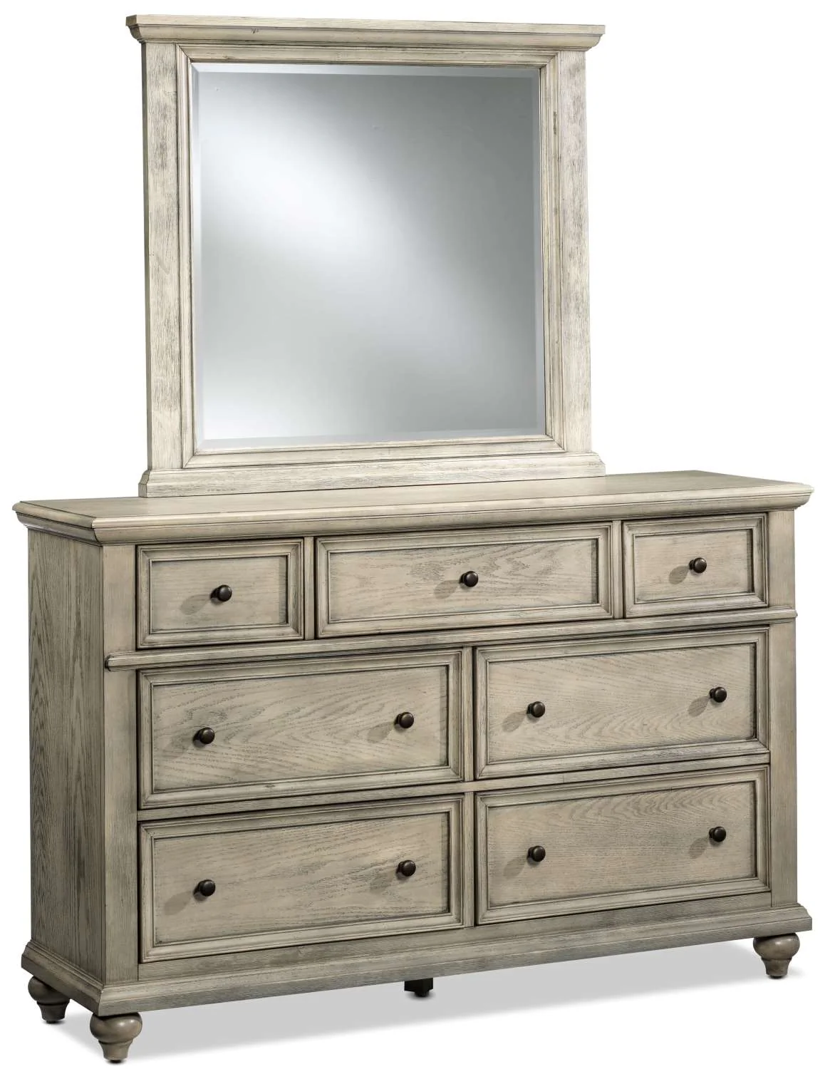 Emma 6-Piece Full Storage Bedroom Package - Oak - Image 3