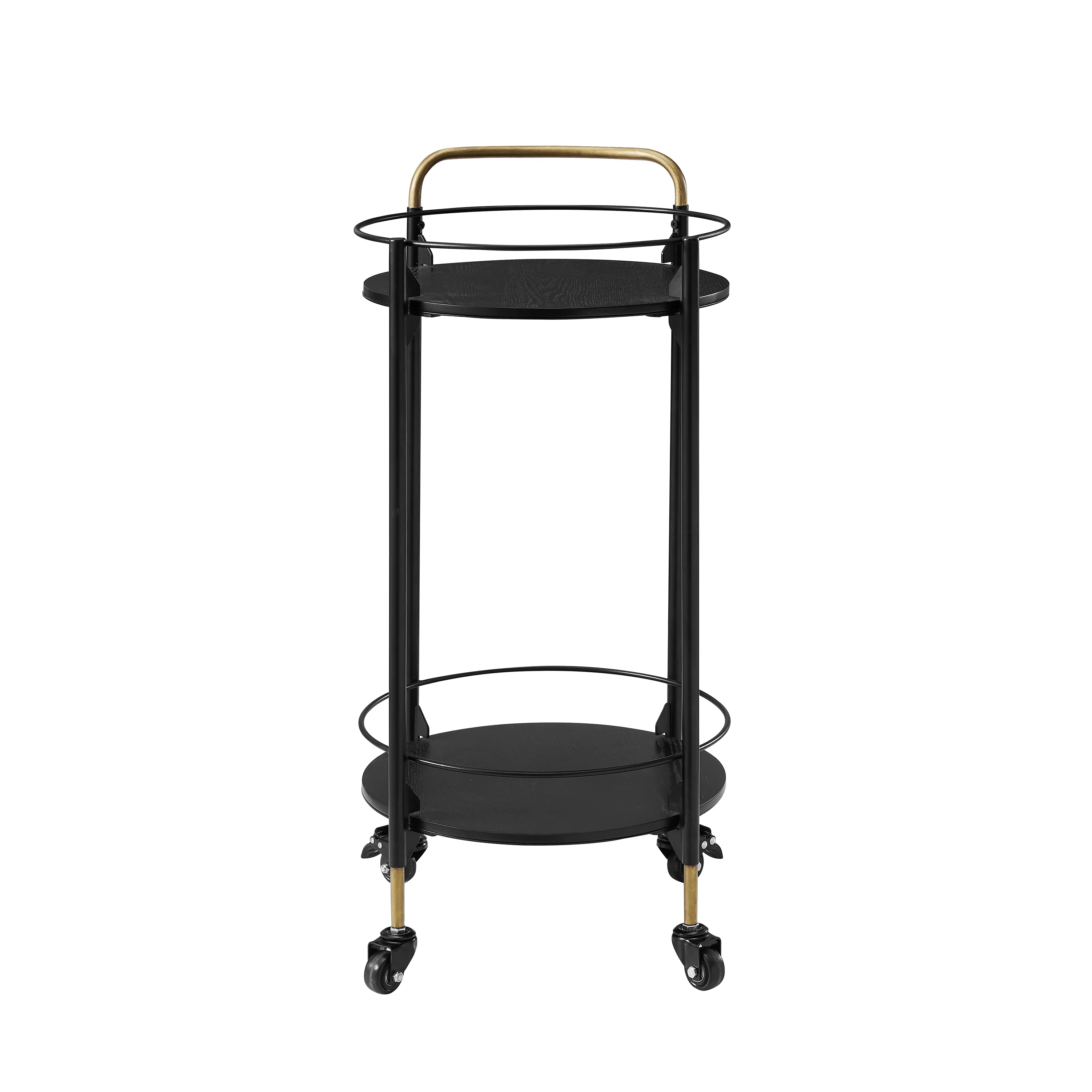 Emmie Round Bar Cart - Black - Image 2
