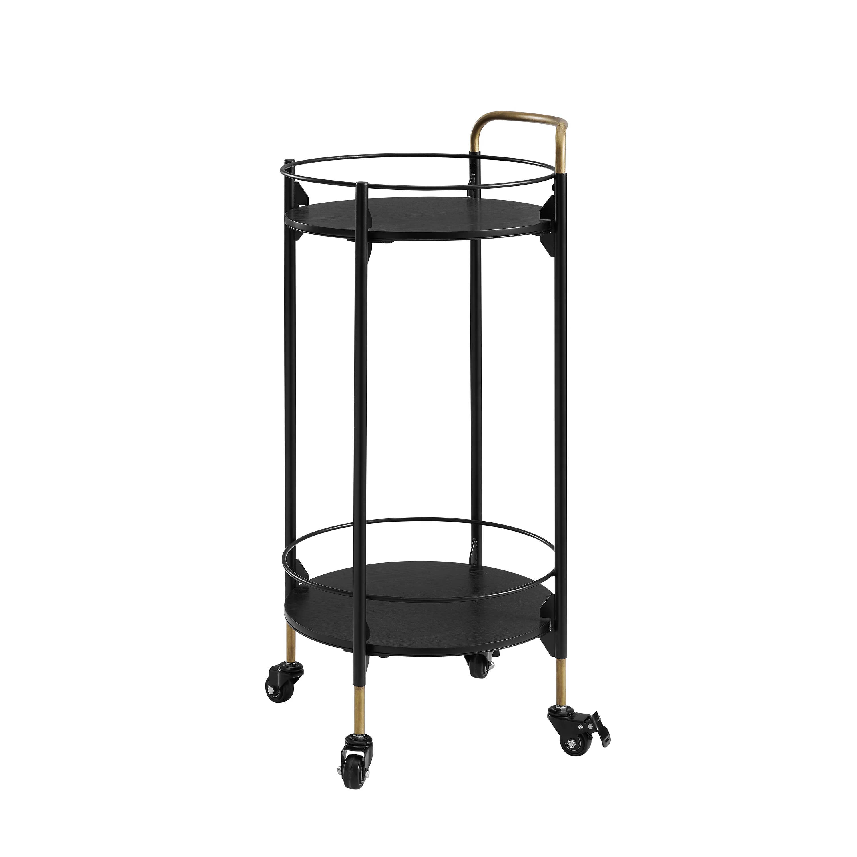 Emmie Round Bar Cart - Black - Image 3