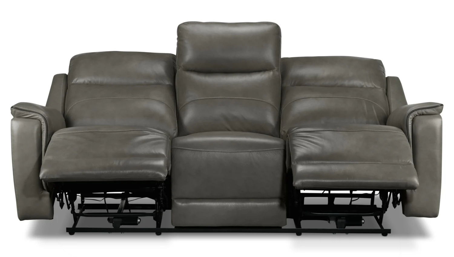 Firenze Power Reclining Sofa - Grey - Image 6