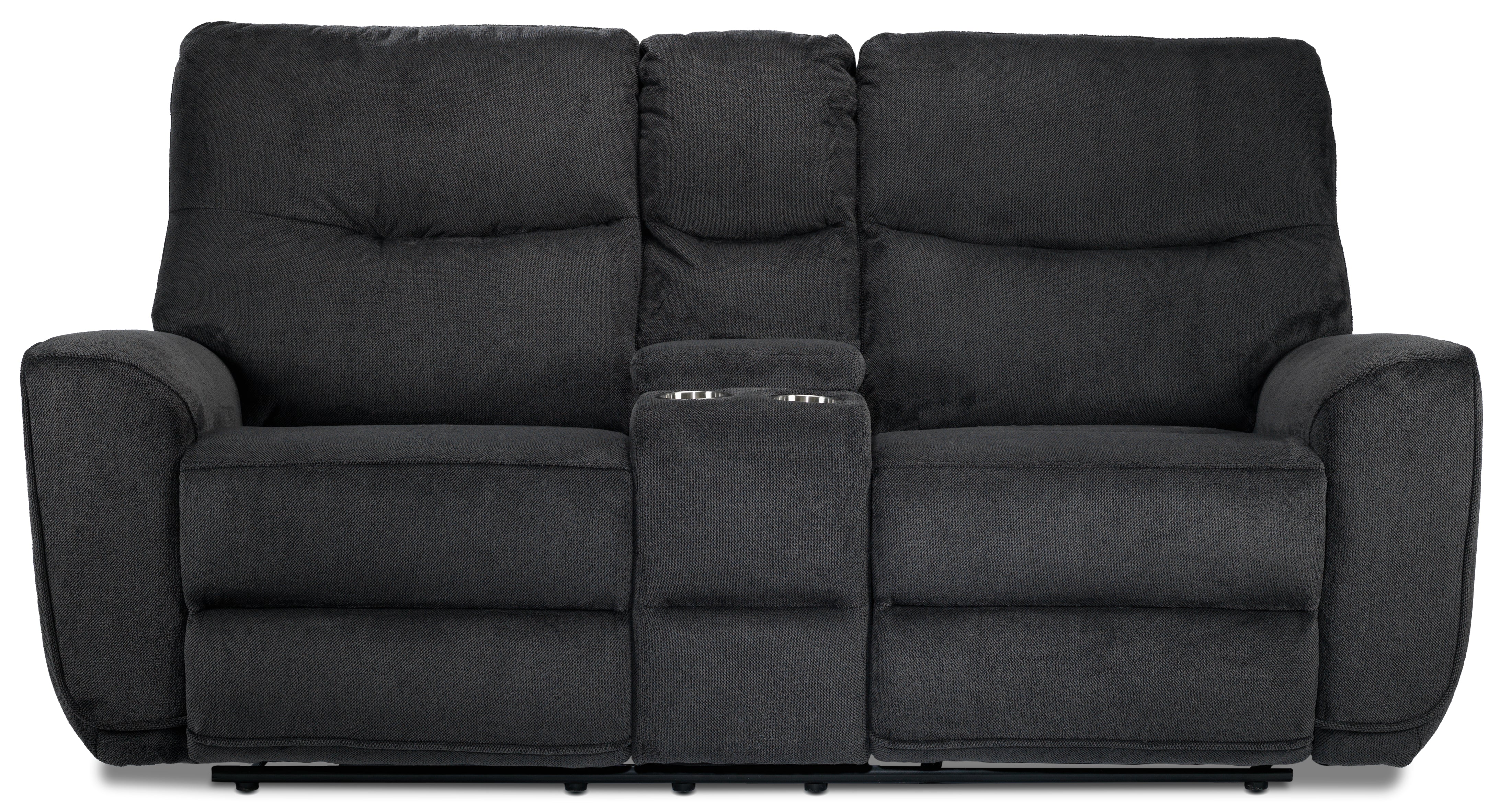 Fletcher Reclining Loveseat - Dark Grey - Image 3