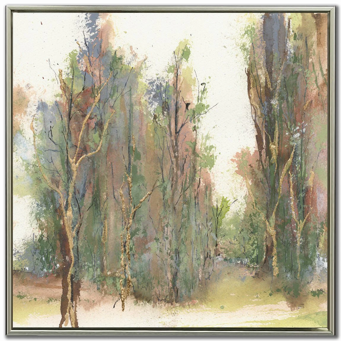 Forest Awakens I Wall Art - Multi-Colour - 30 X 30