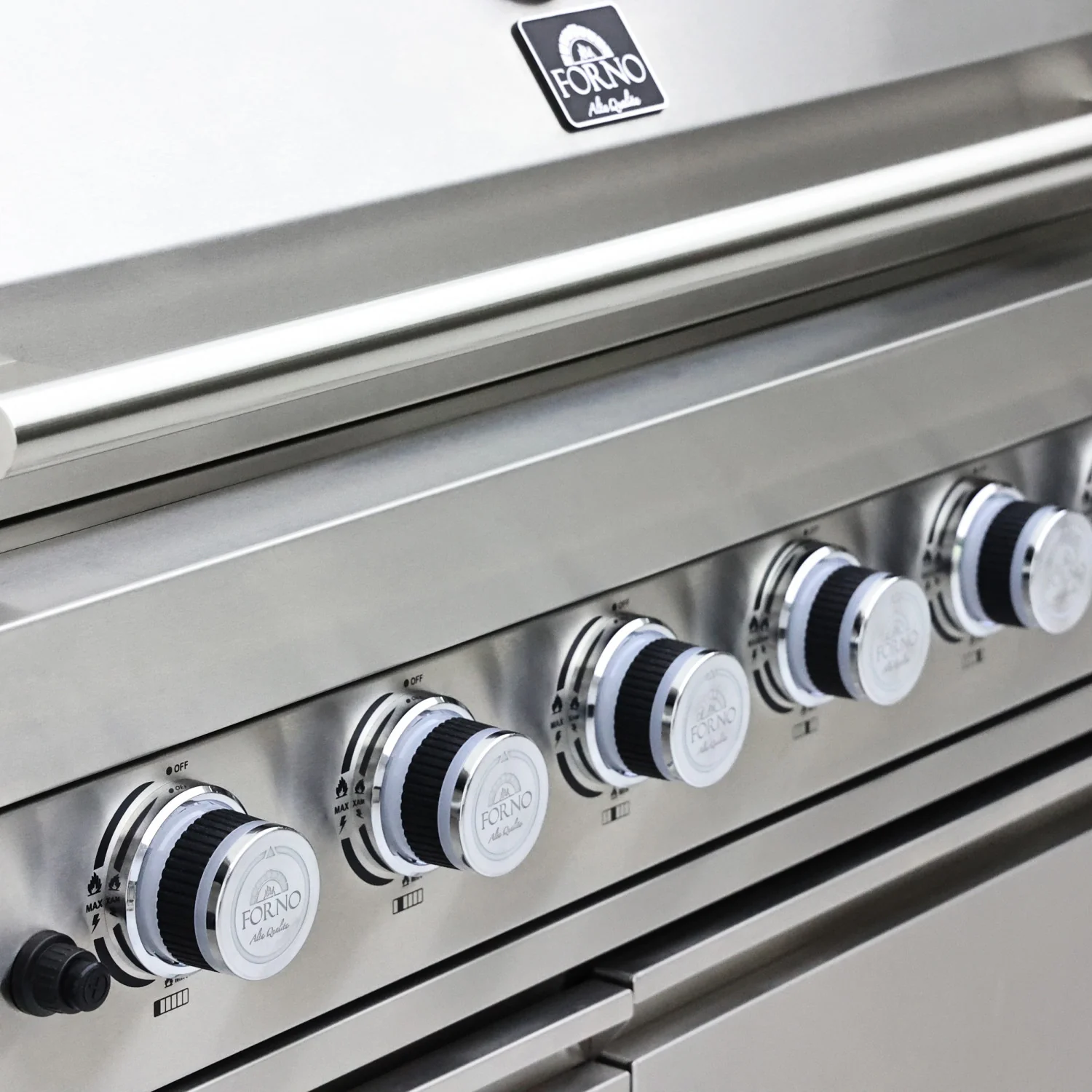Forno Bulnes Black Countertop Outdoor Kitchen with 40" 84,000 BTU BBQ and Beverage Centre - FODKT2520BLK - Image 13