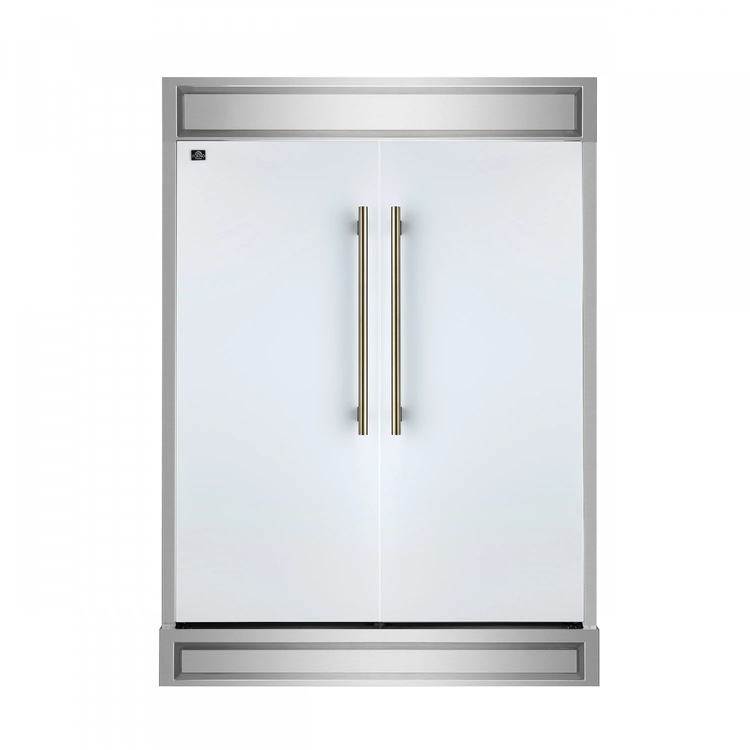 Forno Maderno 60" White 2-piece Built-In Convertible Refrigerator/Freezer (27.2 Cu. Ft.) - FFFFD1722-60MG-WHT