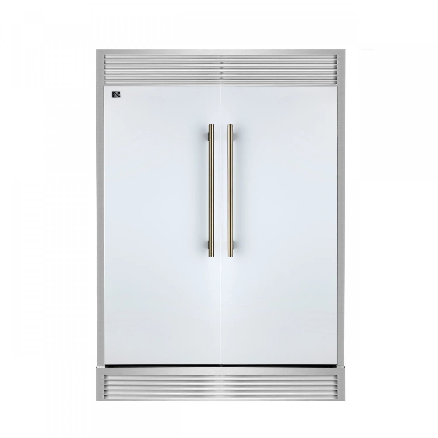 Forno Maderno 60" White 2-piece Built-In Convertible Refrigerator/Freezer (27.2 Cu. Ft.) - FFFFD1722-60SG-WHT