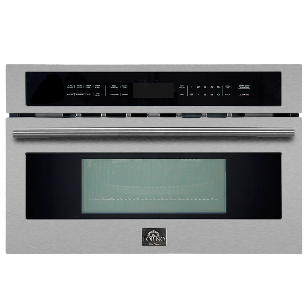 Forno Oliena Stainless Steel 30" Built-In Microwave Convection Oven (1.6 Cu. Ft.) - FMWDR3093-30