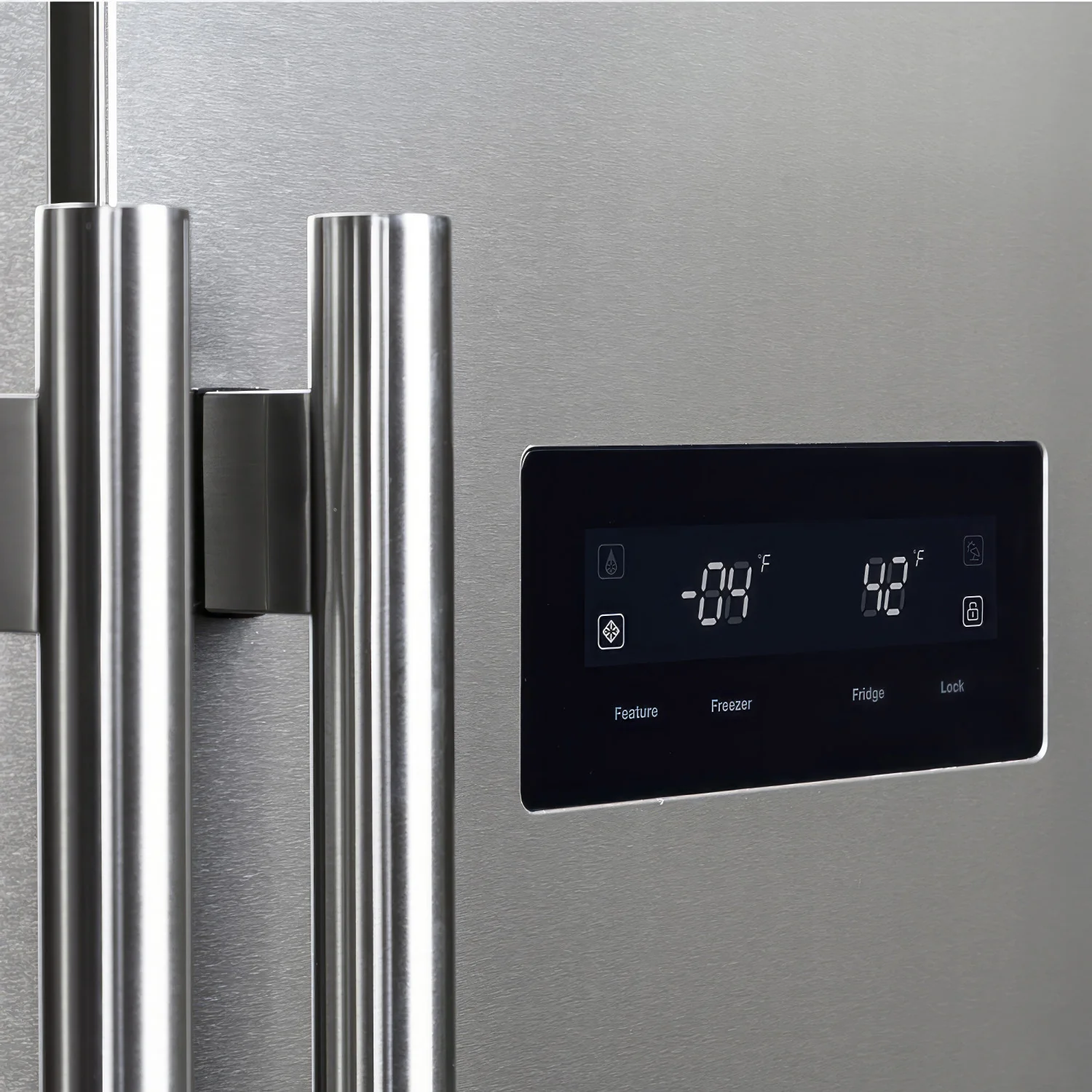 Forno Salerno 33" 15.6 Cu.Ft. Stainless Steel Built-in Side-by-Side Refrigerator - FFRBI1805-37MG - Image 7