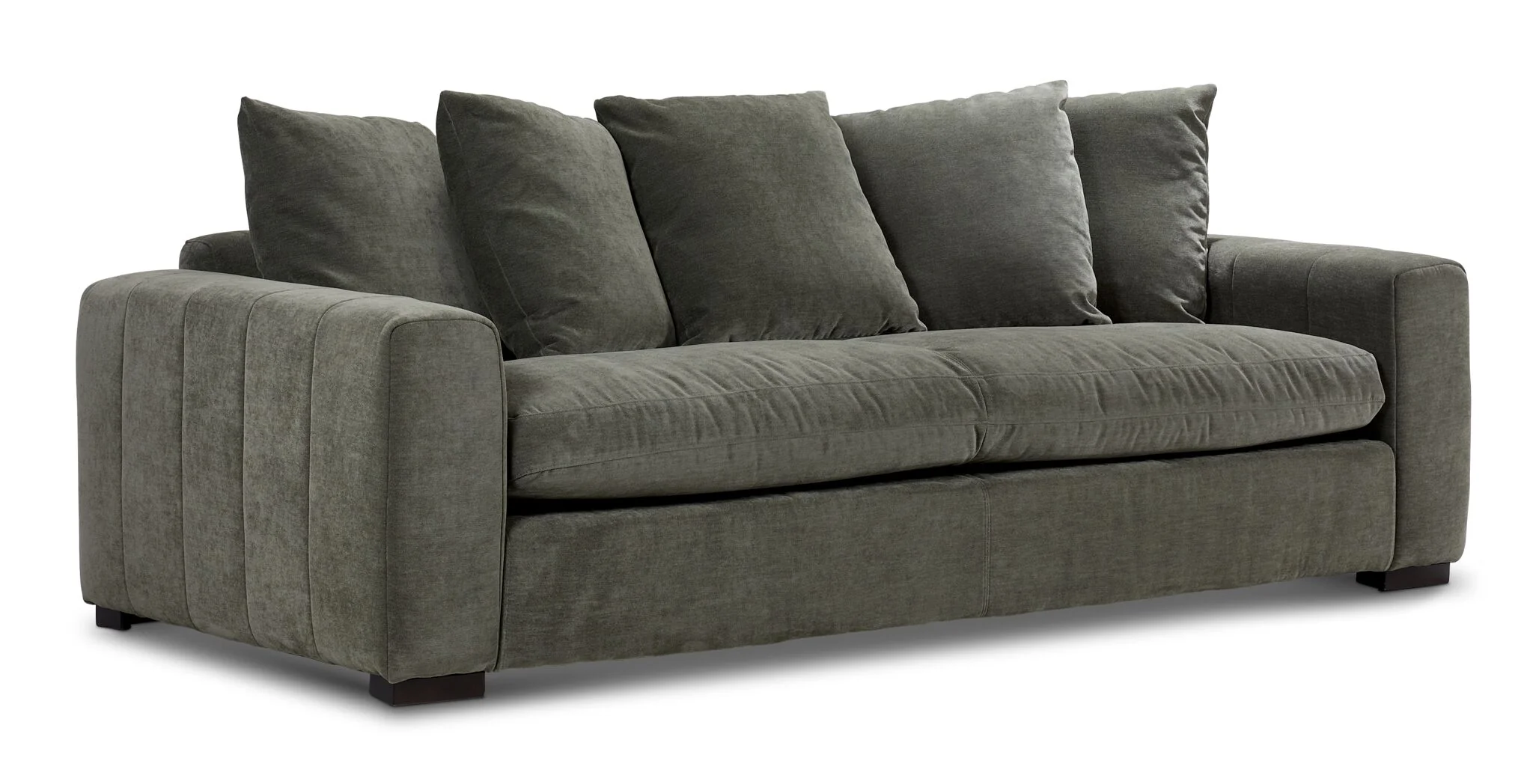 Frazer Sofa and Loveseat Set - Forest Green - Image 2