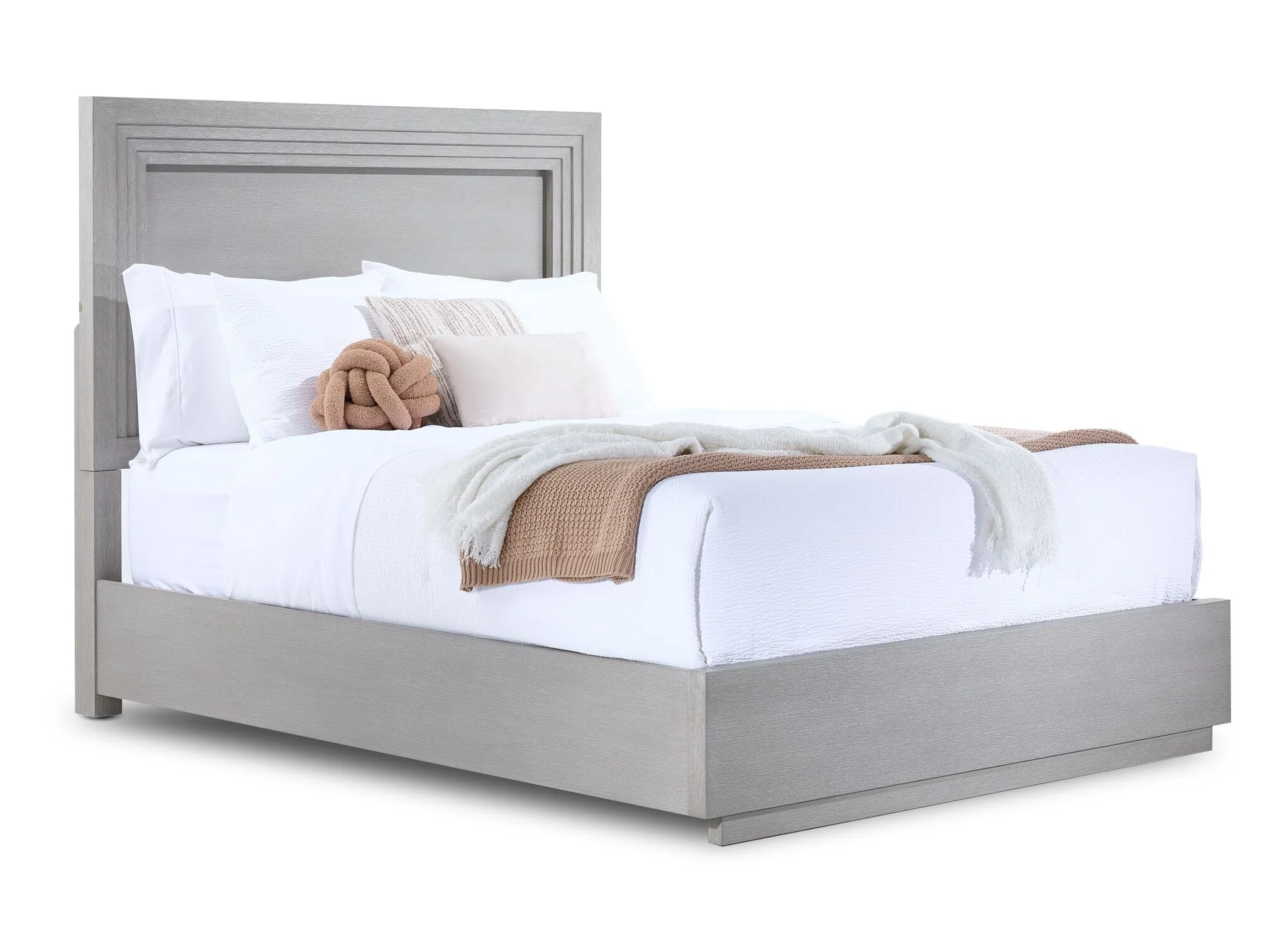 Fresh Perspective Cascade 3-Piece King Panel Bed - Dovetail Grey
