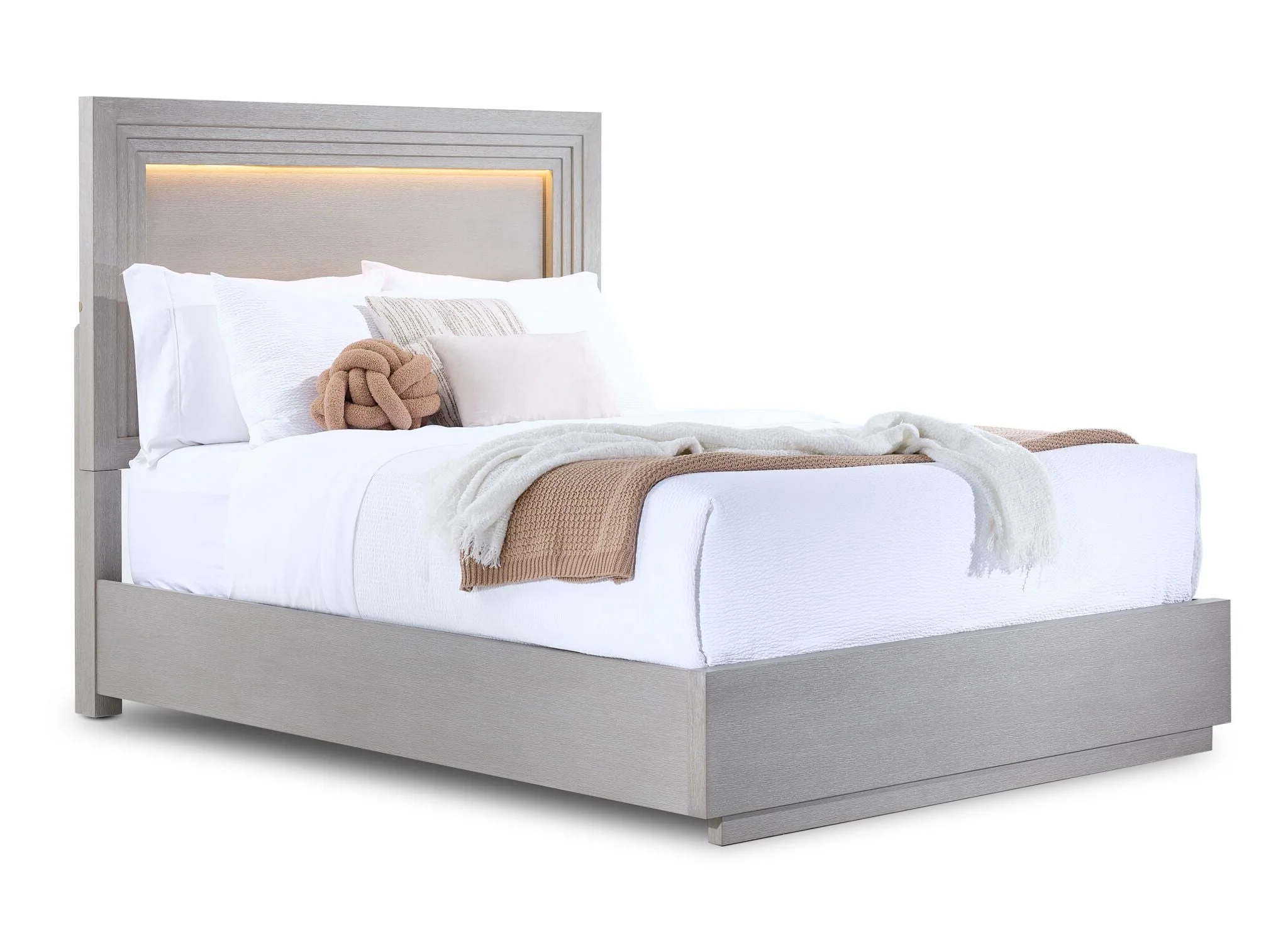 Fresh Perspective Cascade 3-Piece King Panel Bed - Dovetail Grey - Image 2