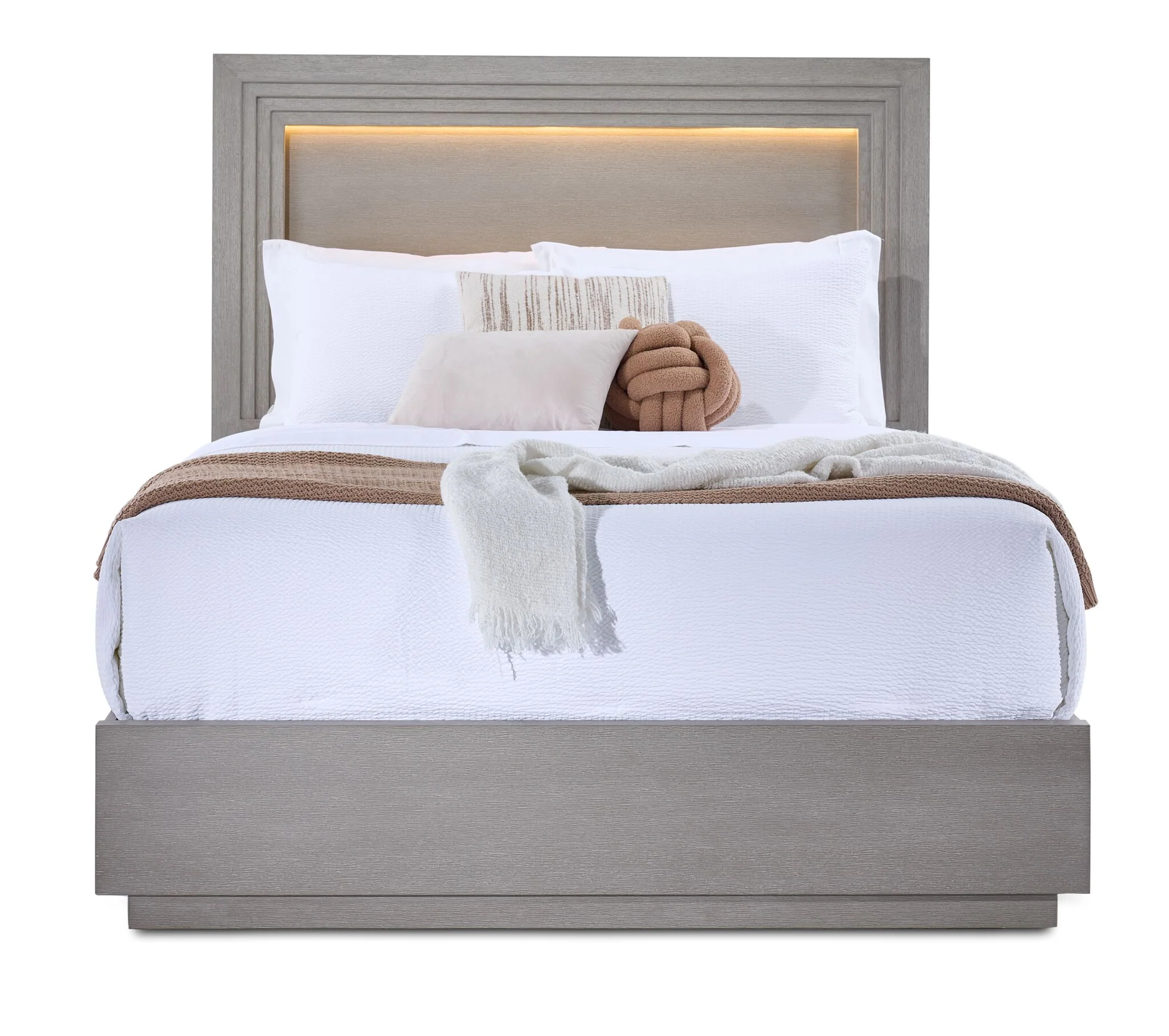 Fresh Perspective Cascade 3-Piece King Panel Bed - Dovetail Grey - Image 4