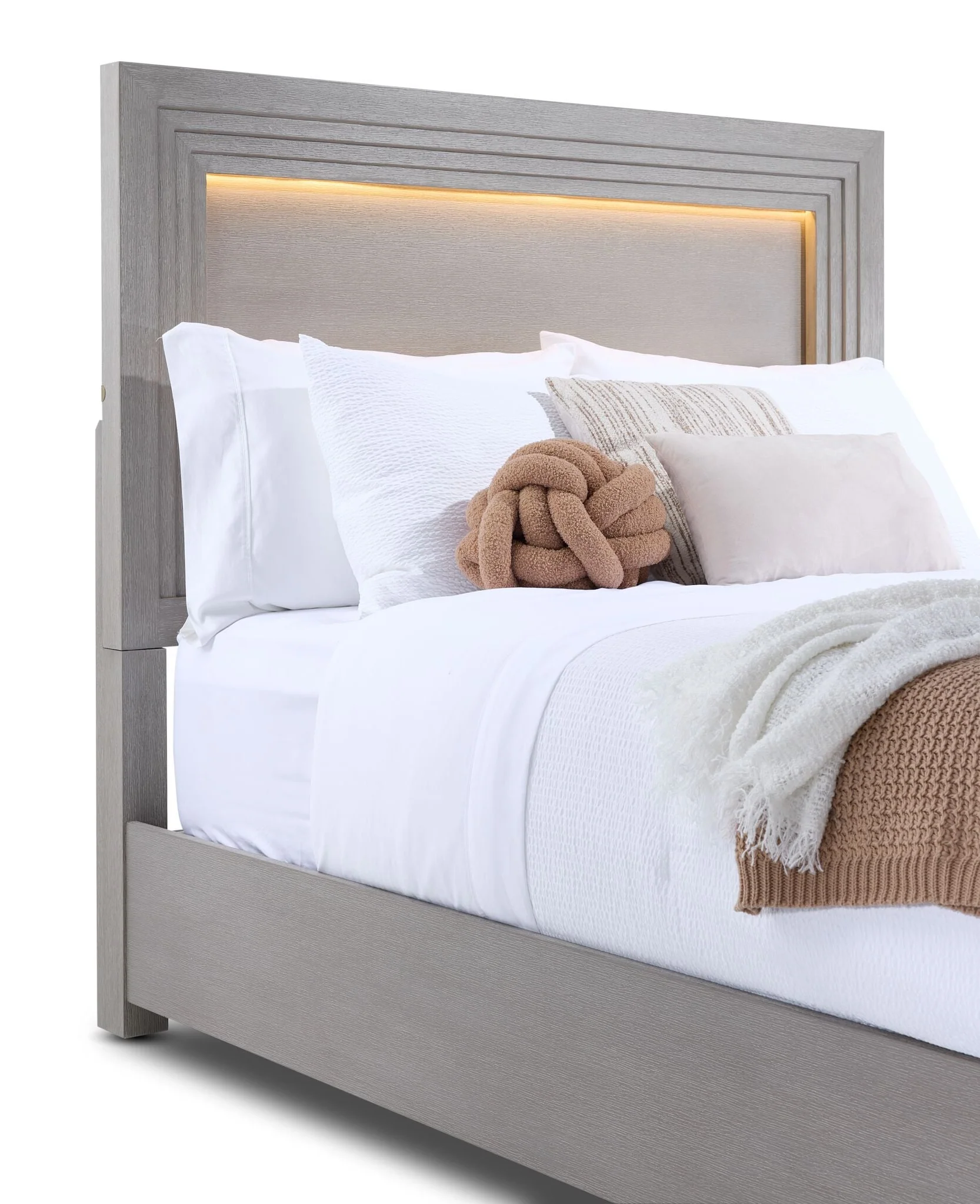 Fresh Perspective Cascade 3-Piece King Panel Bed - Dovetail Grey - Image 6