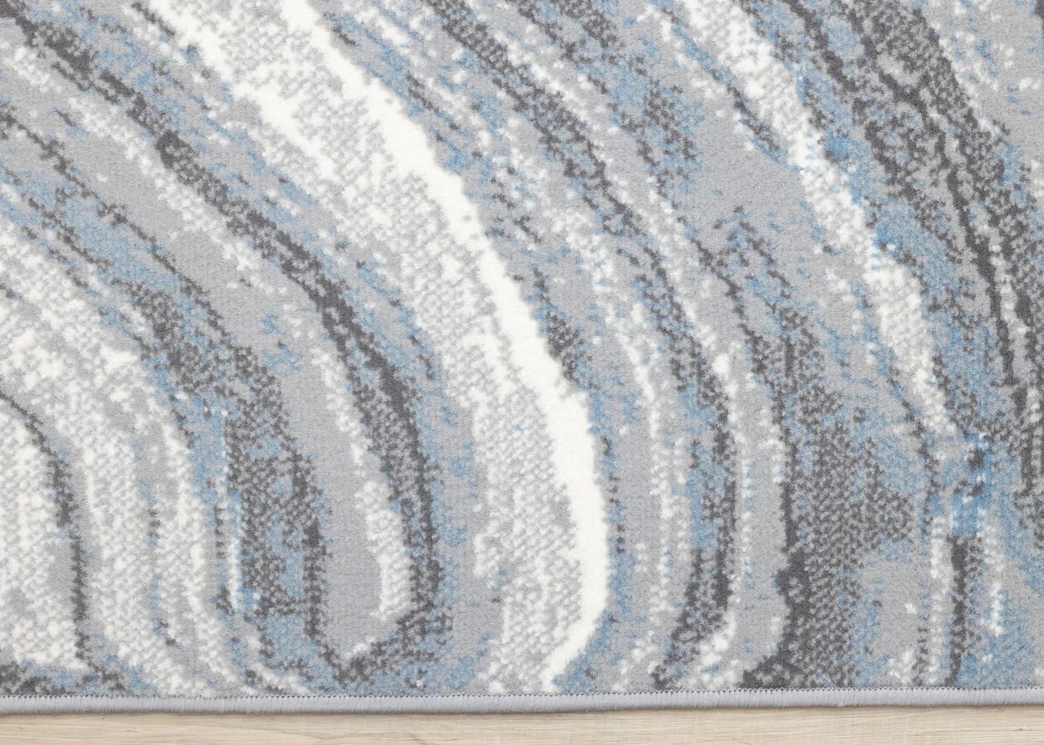 Functional Modern Area Rug - 5' X 8' - Blue/Grey - Image 9