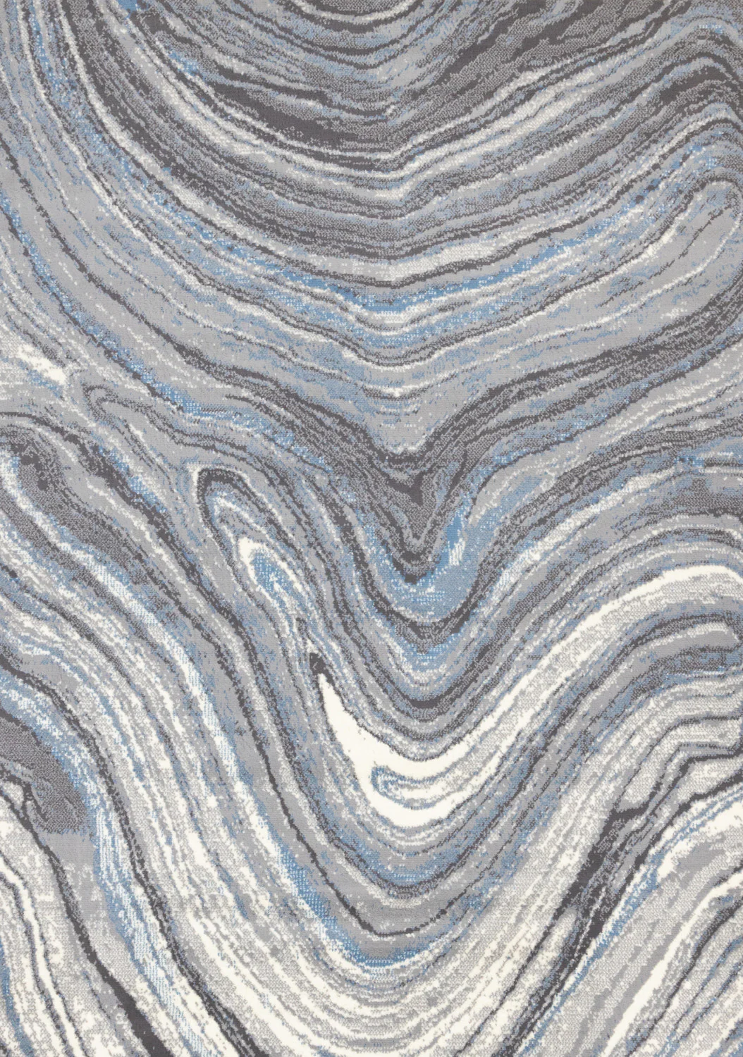 Functional Modern Area Rug - 7' X 10' - Blue/Grey