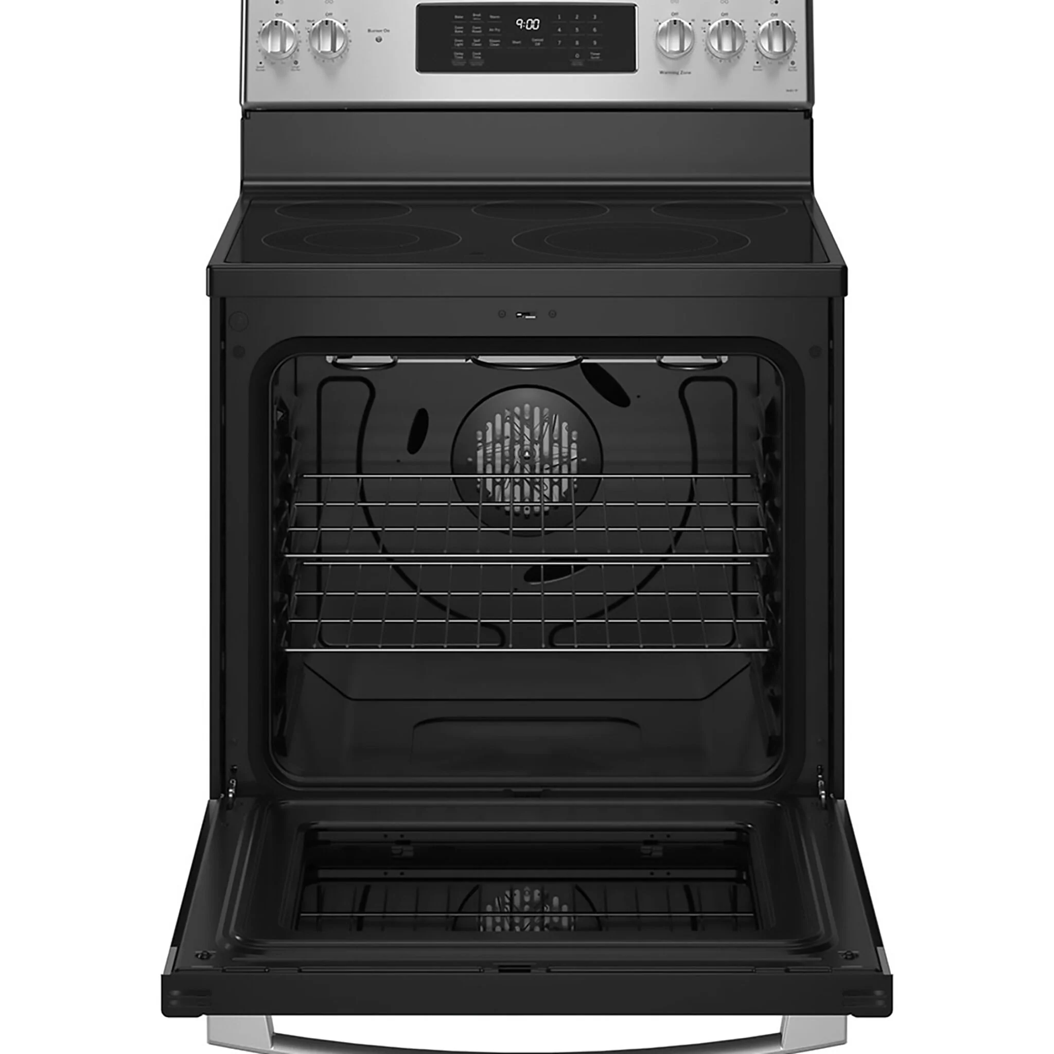 GE Profile Fingerprint Resistant Stainless Steel Freestanding Electric Range with True Convection & No-Preheat Air Fry (6.2 cu.ft.)- PCB900YVFS - Image 2