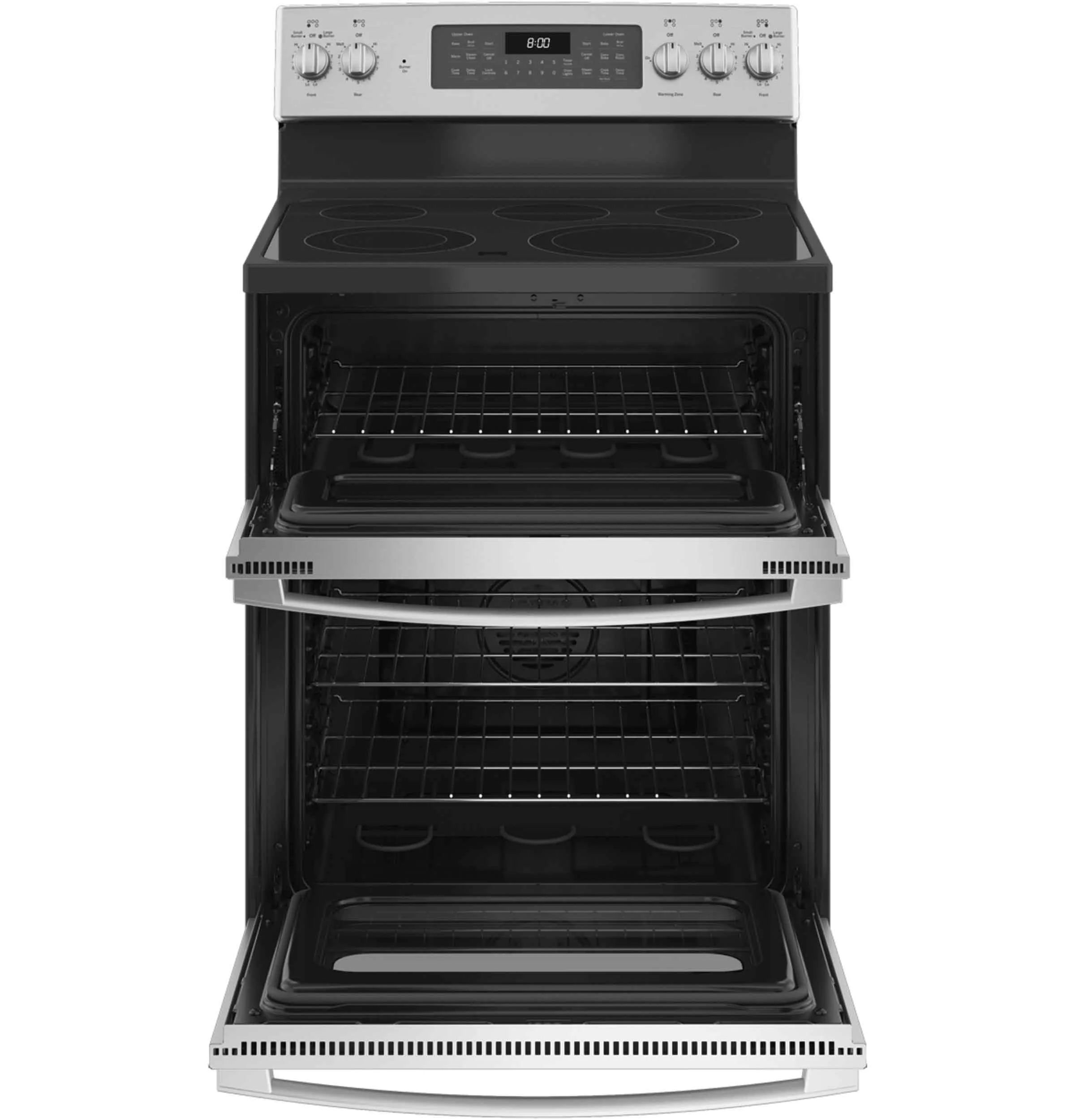 GE Stainless Steel 30'' Freestanding Double Oven Electric Range (6.6 Cu.Ft) - JBS86SPSS - Image 2
