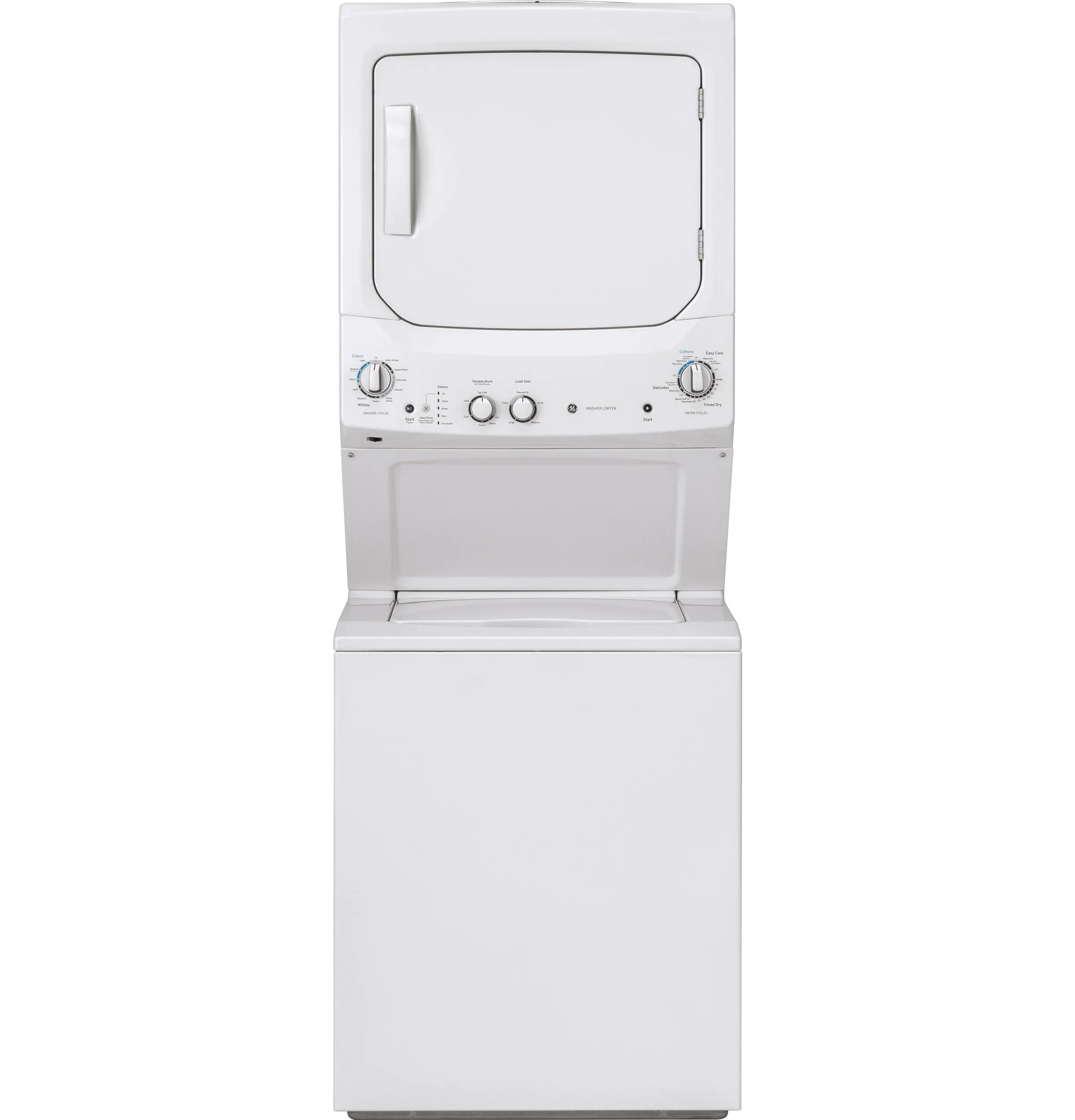 GE White Electric Laundry Centre - GUD27ESMMWW