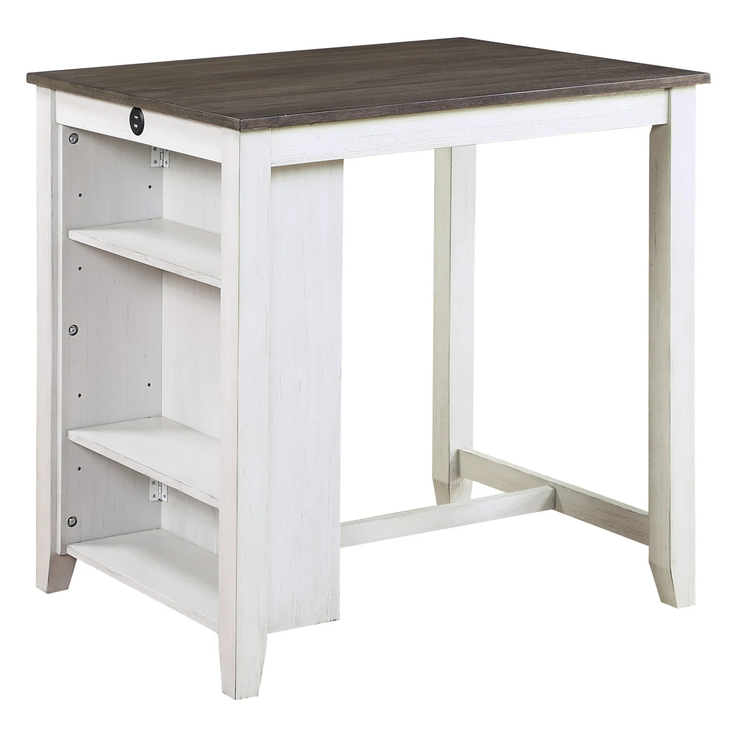 Giorno Counter-Height Dining Room Package - White/Grey - 3-Piece Set - Image 5