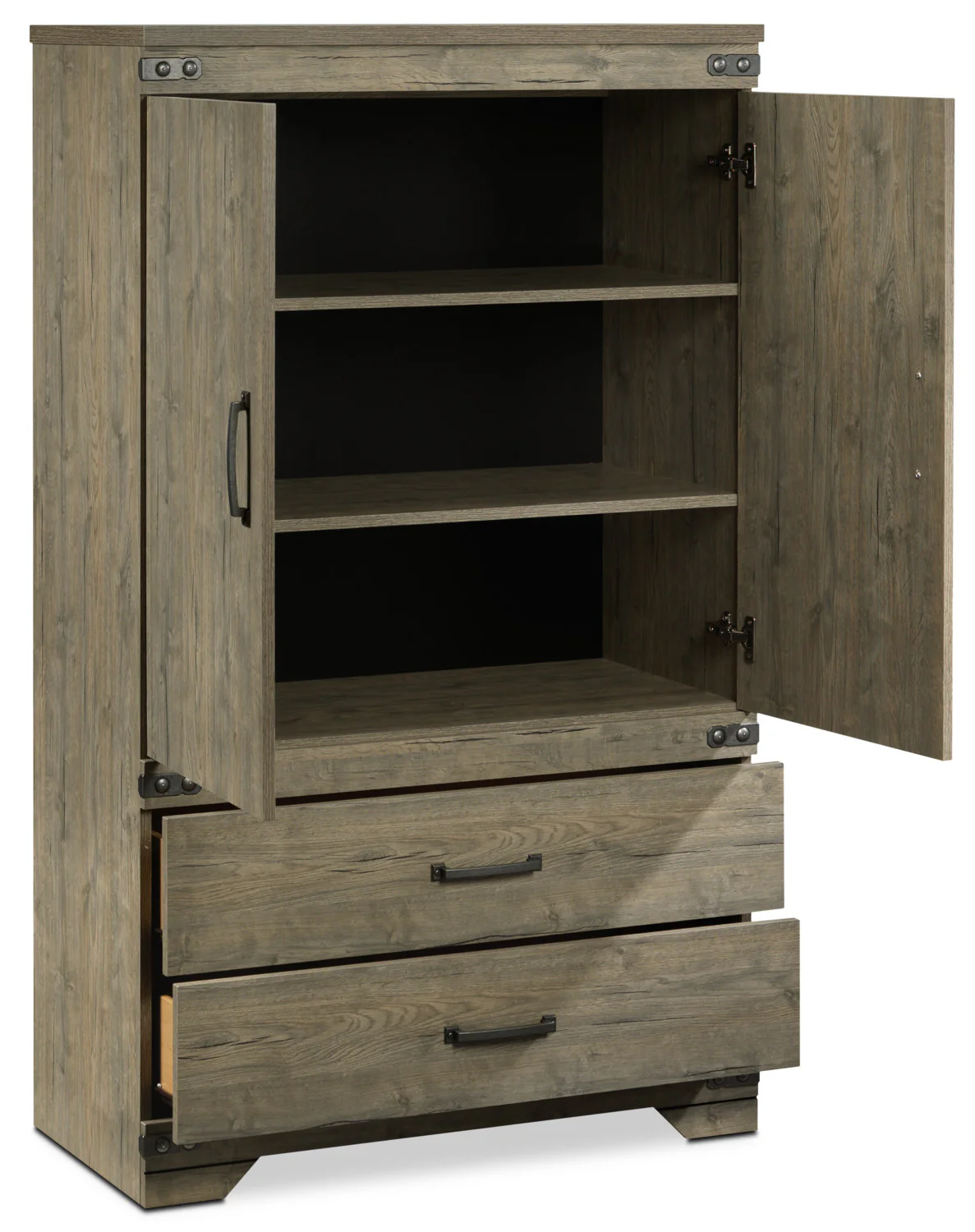 Gramado Armoire - Weathered Oak - Image 3