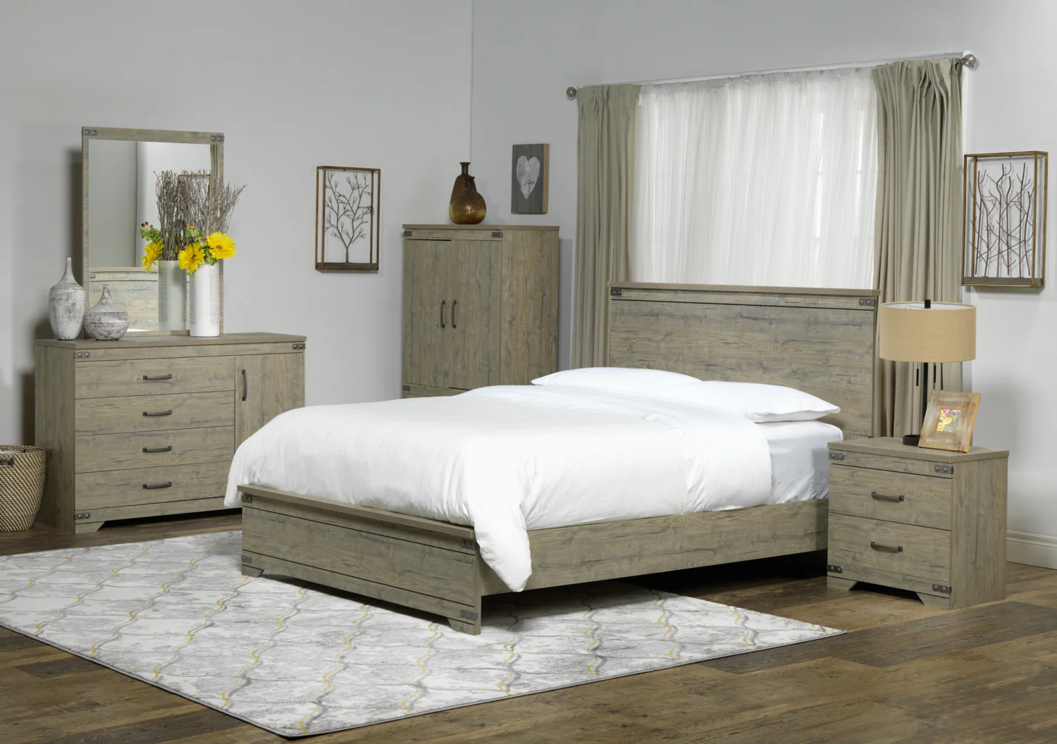 Gramado Armoire - Weathered Oak - Image 5