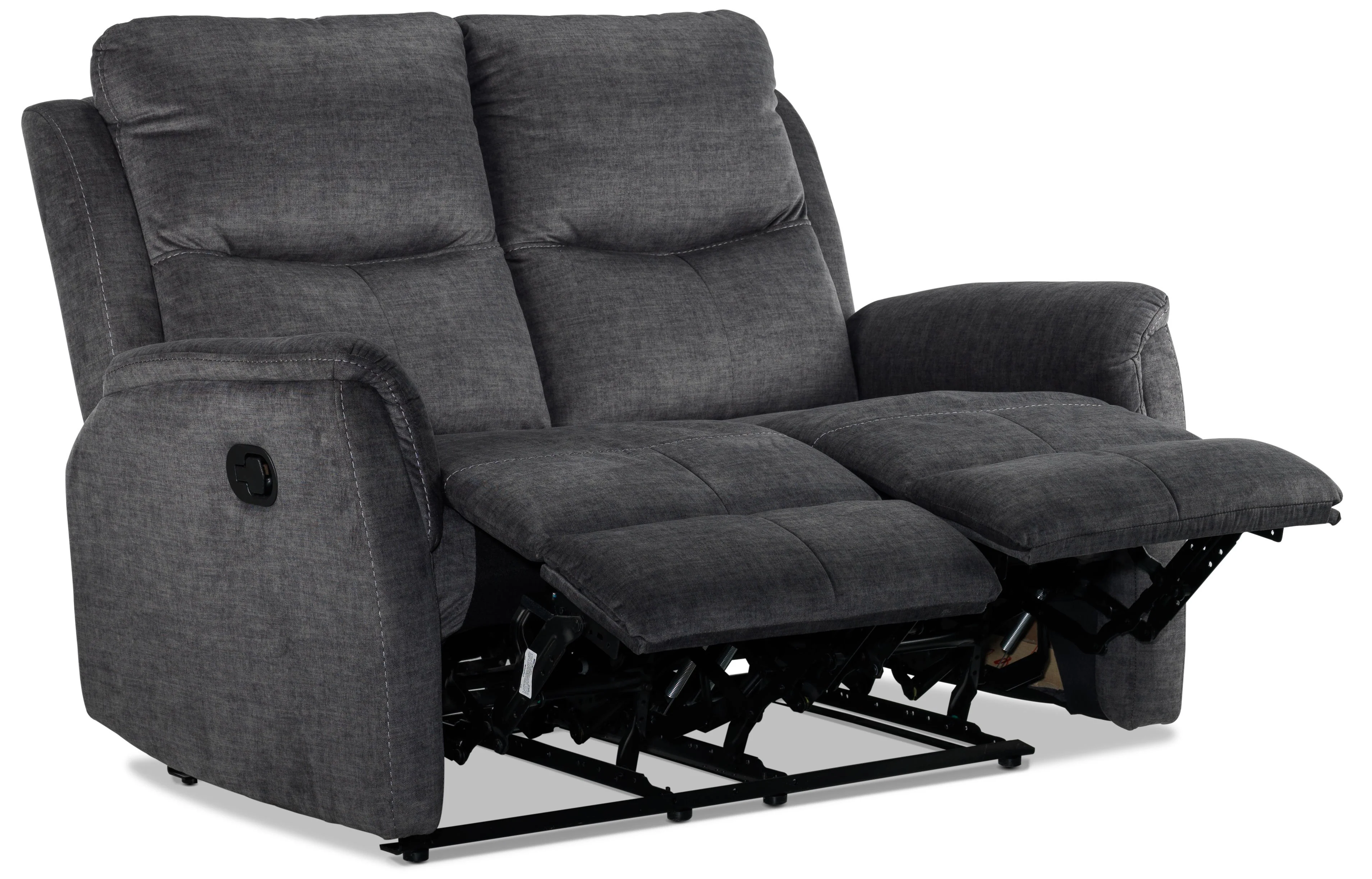 Grayson Reclining Loveseat - Charcoal