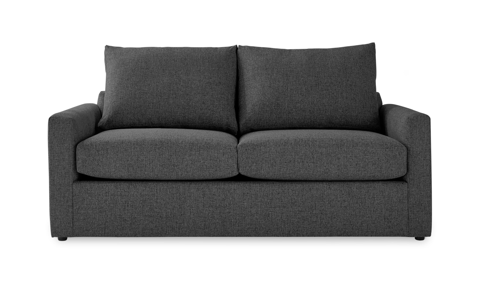 Harper Full Sofa Bed with Memory Foam Mattress - Charcoal - Image 2