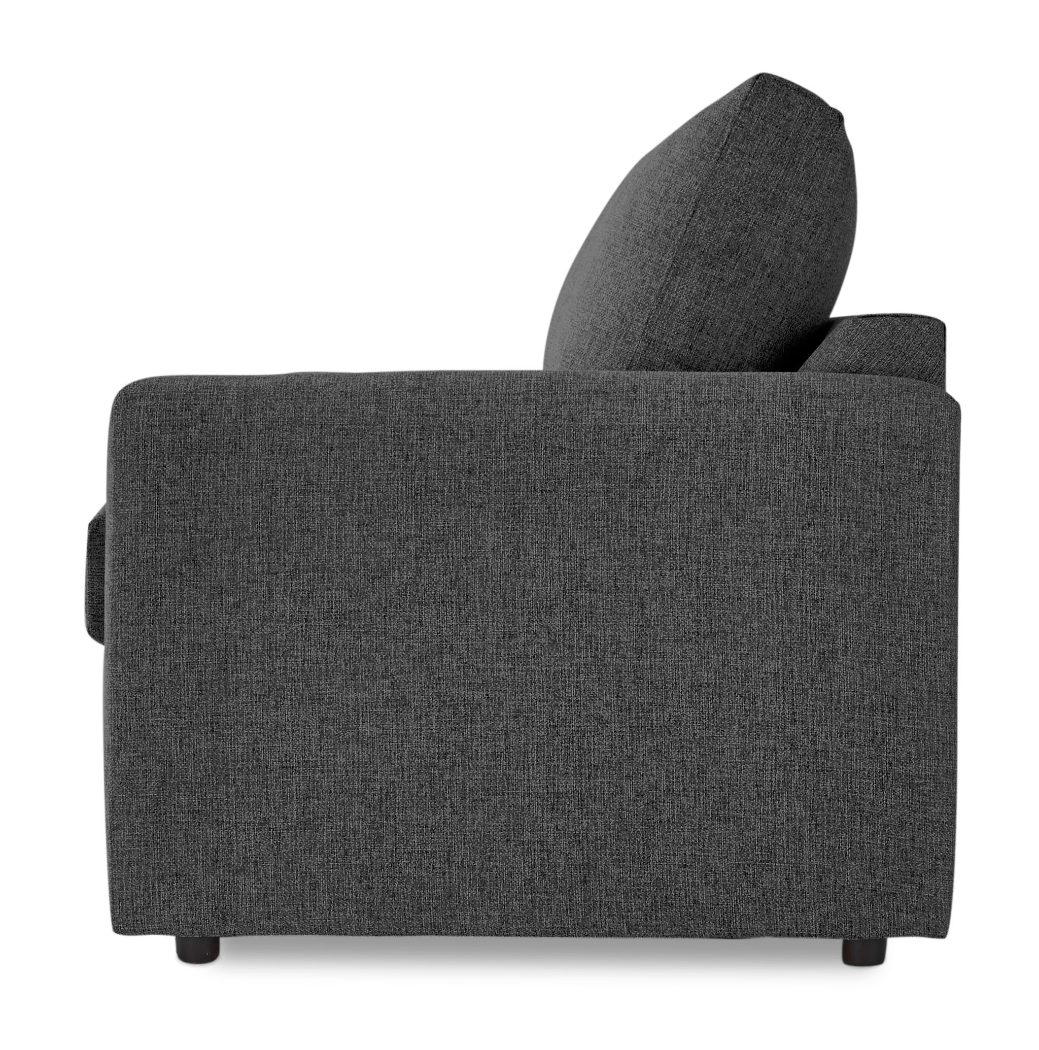 Harper Full Sofa Bed with Memory Foam Mattress - Charcoal - Image 4